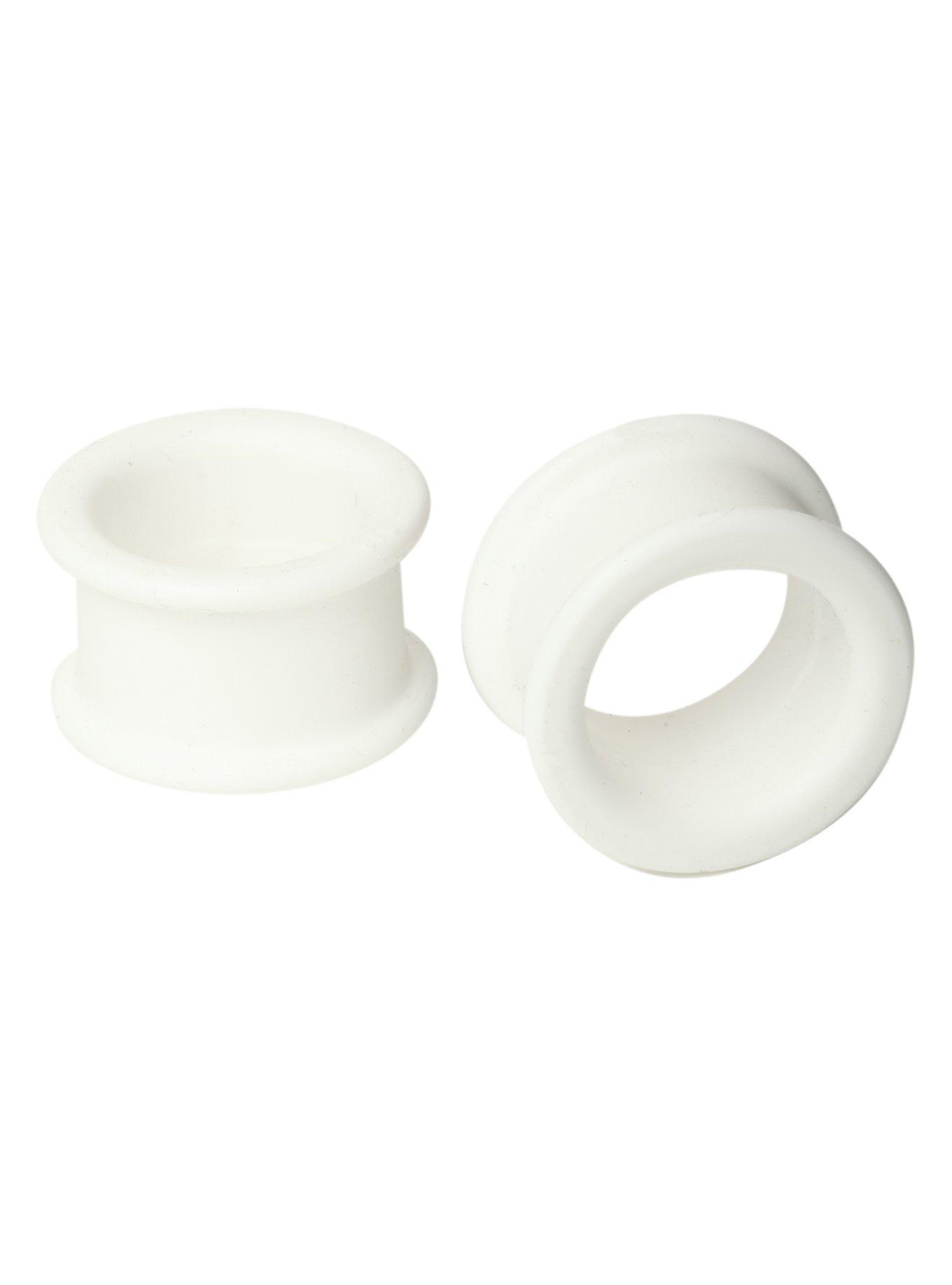 Kaos Softwear Silicone White Thick Wall Eyelet Plug 2 Pack, , hi-res