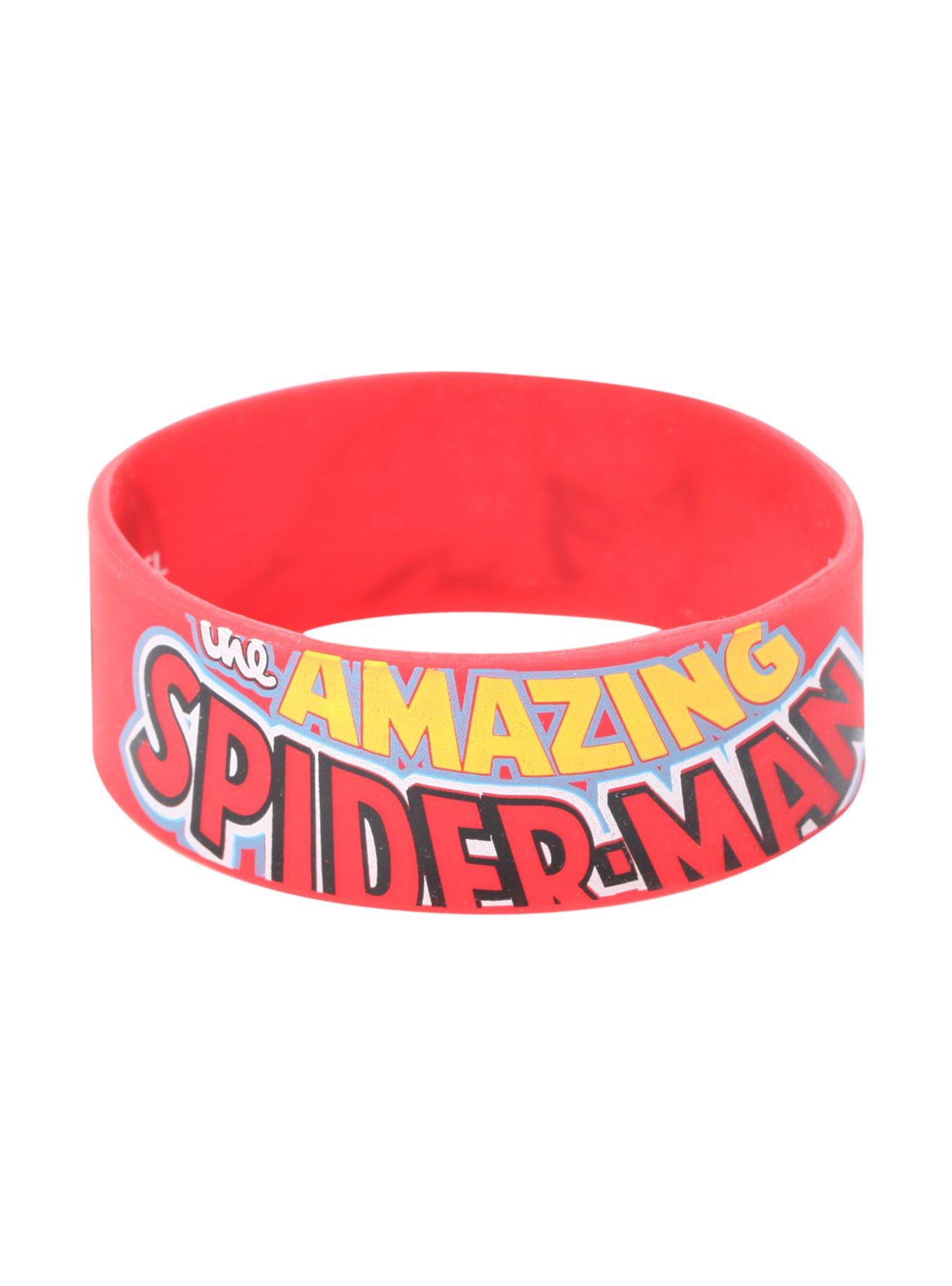 Marvel The Amazing Spider-Man Red Rubber Bracelet, , hi-res