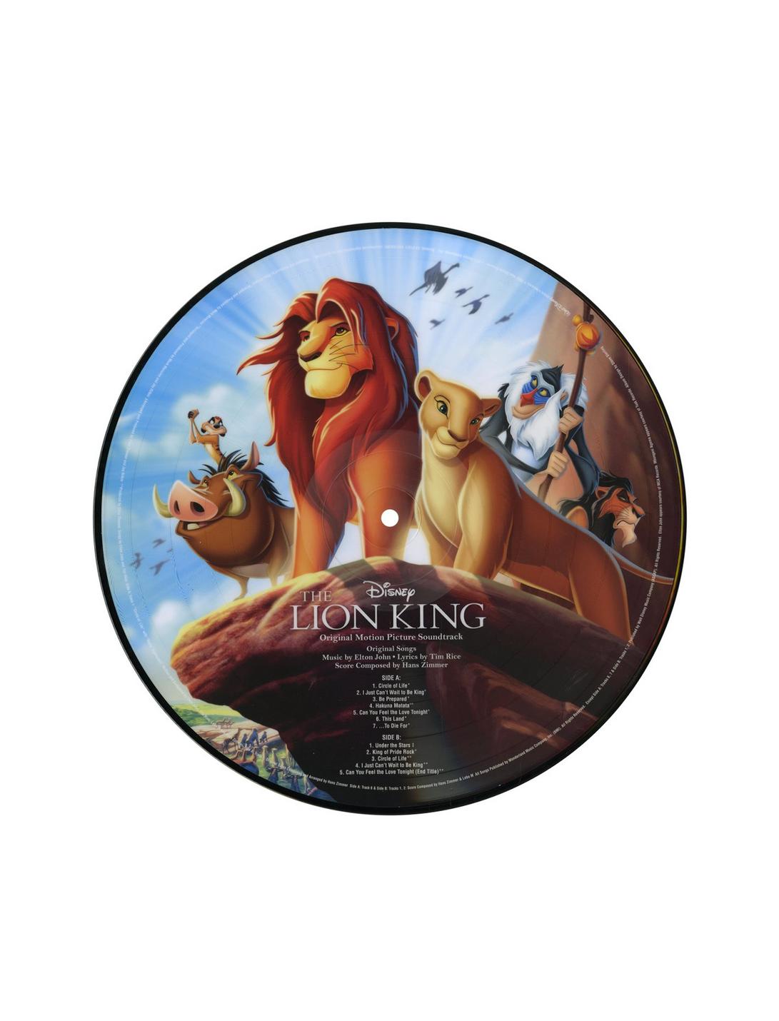 Disney The Lion King Film Soundtrack Vinyl LP Hot Topic Exclusive, , hi-res
