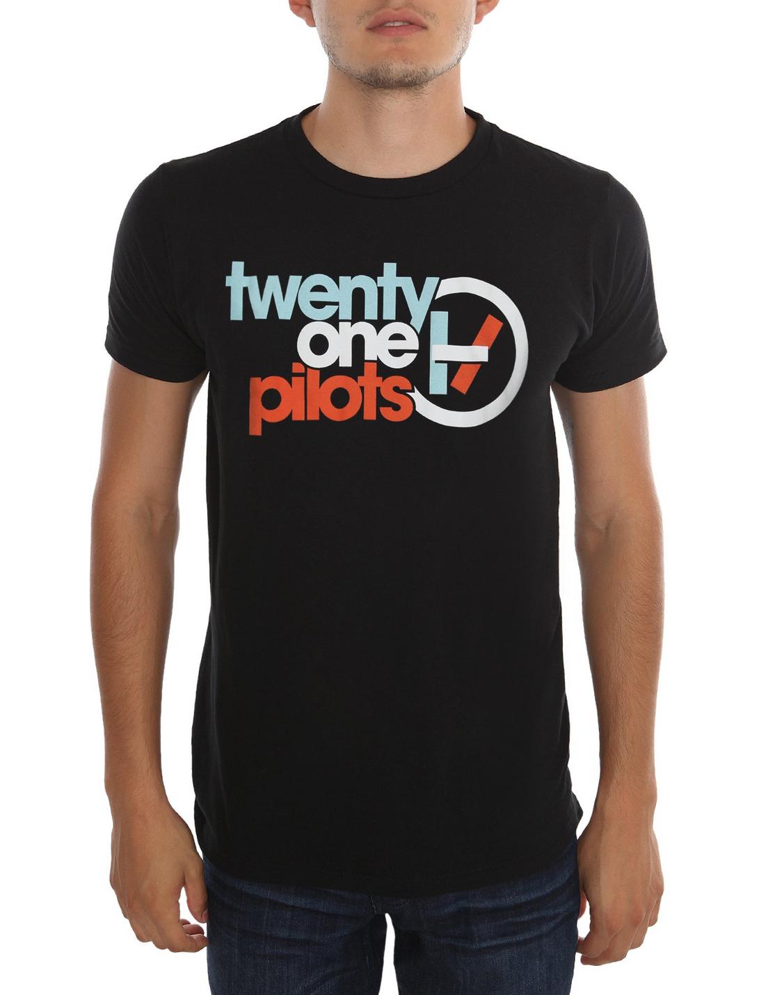 Twenty One Pilots Logo T-Shirt, BLACK, hi-res