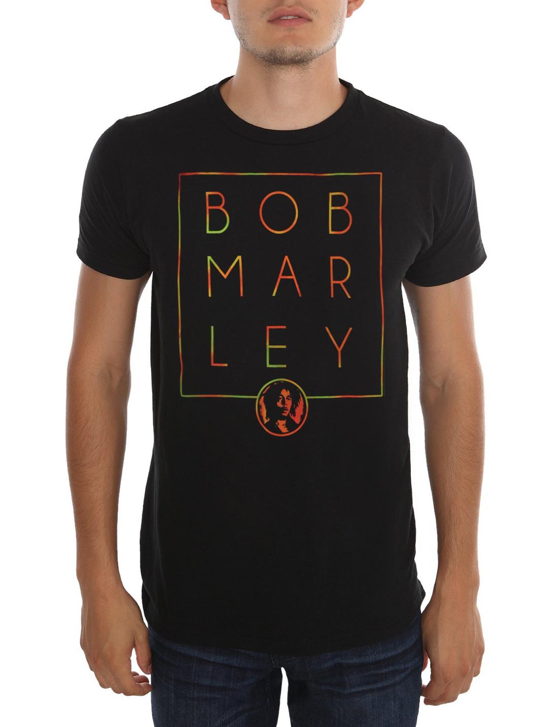 Bob Marley Rasta Box T-Shirt, BLACK, hi-res