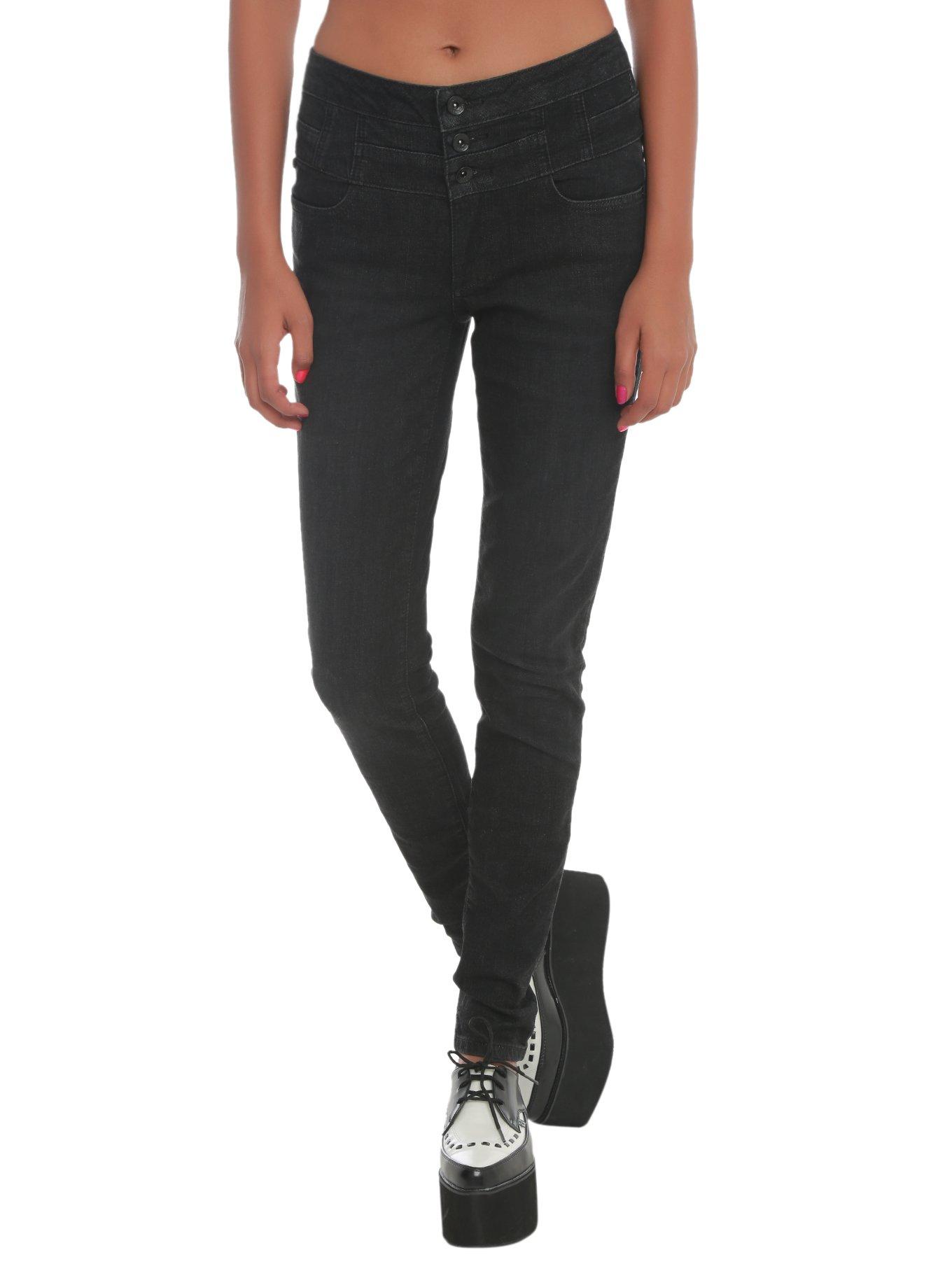 LOVEsick Black High-Waisted Skinny Jeans | Hot Topic