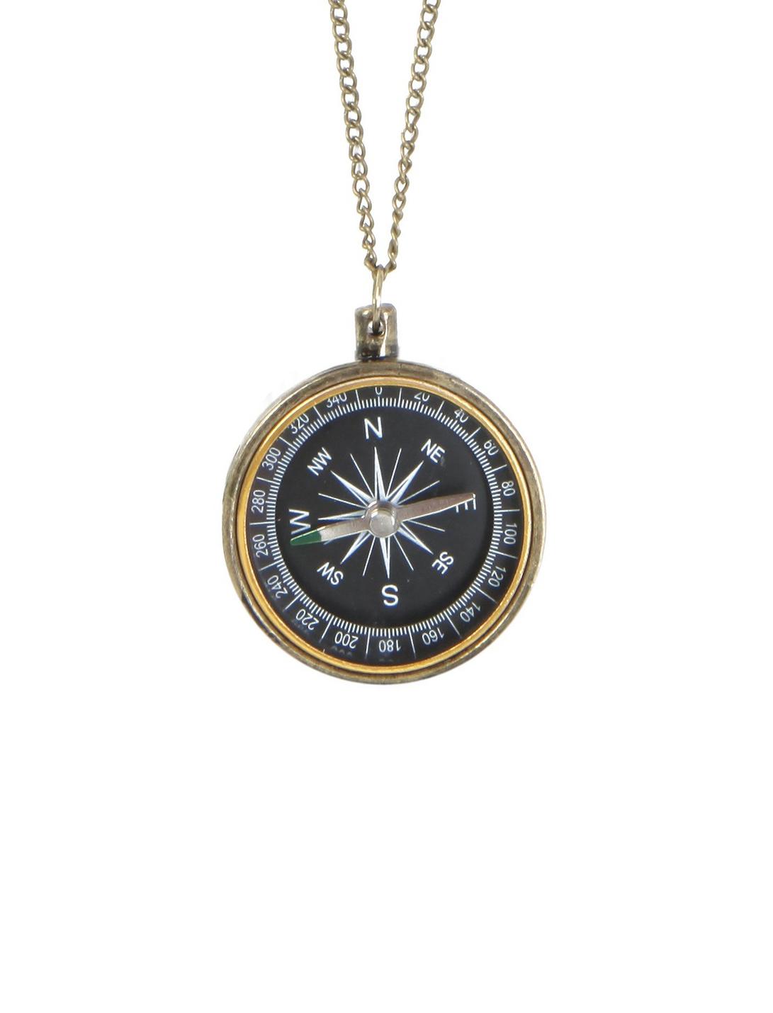 LOVEsick Explore Dream Discover Compass Necklace, , hi-res