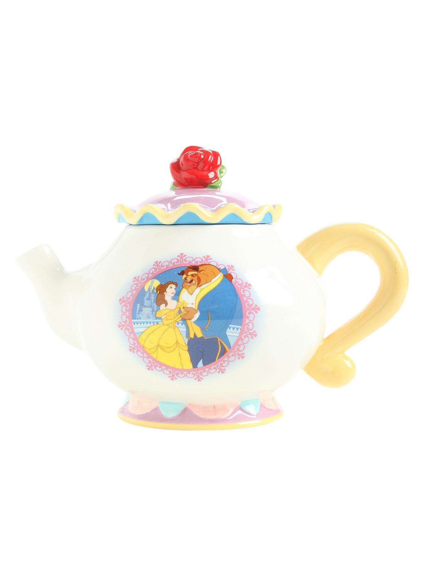 Disney Beauty And The Beast 30 Oz. Ceramic Teapot Hot Topic