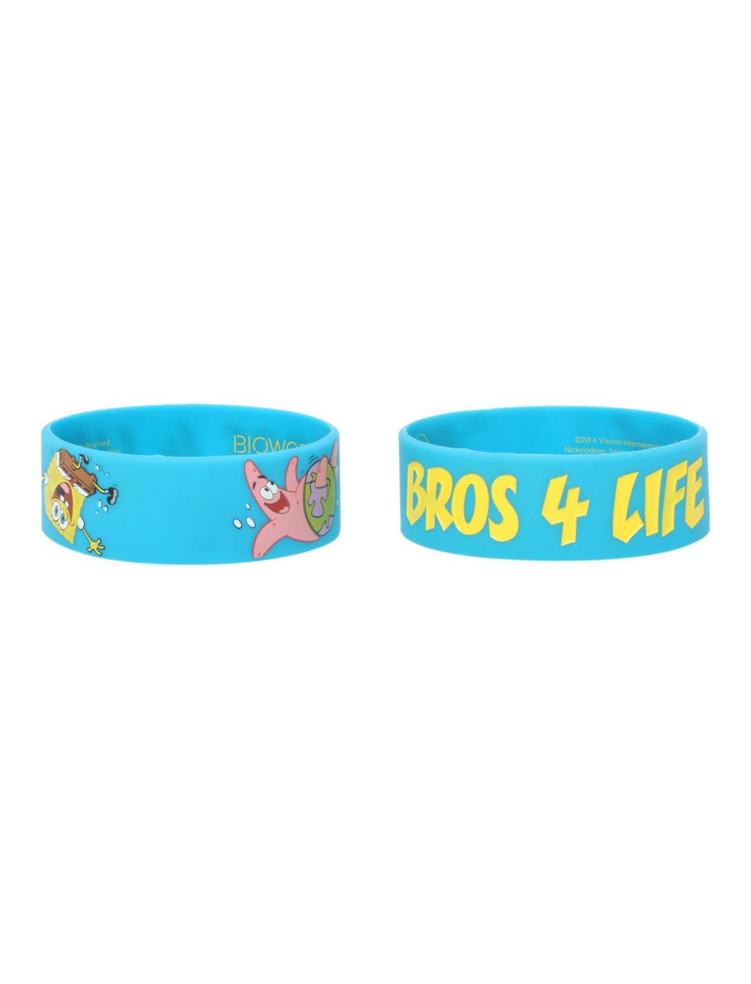 SpongeBob SquarePants Bros 4 Life Rubber Bracelet 2 Pack, , hi-res