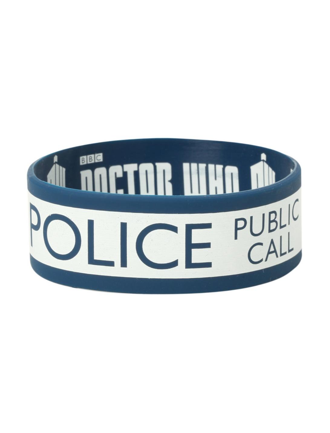 Doctor Who TARDIS Rubber Bracelet, , hi-res