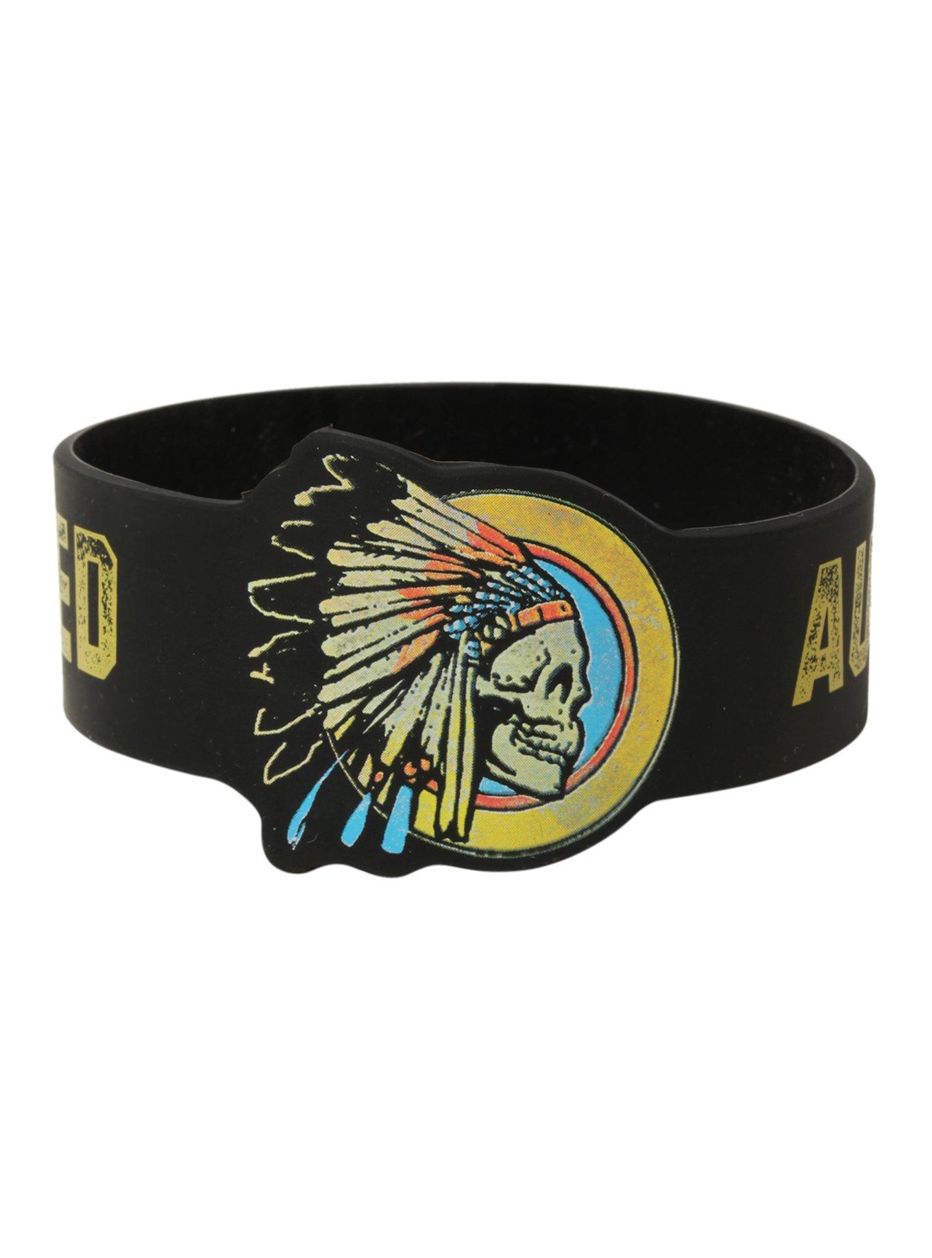August Burns Red Skull Headdress Rubber Bracelet, , hi-res