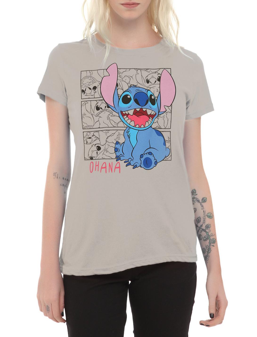 Disney Lilo & Stitch Ohana Panel Girls T-Shirt, , hi-res