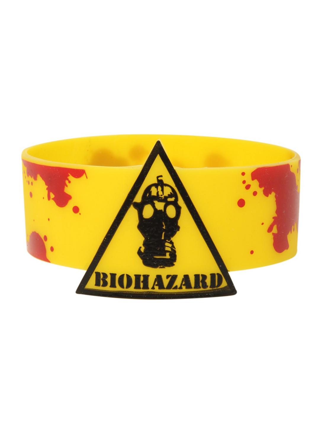 Biohazard Splatter Rubber Bracelet, , hi-res