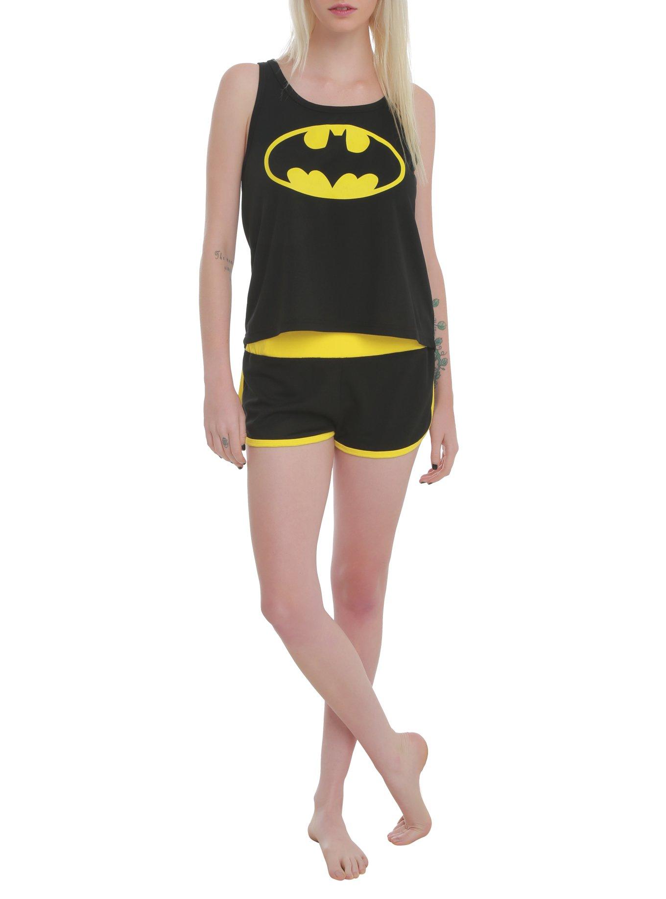 DC Comics Batman Logo Mesh Lounge Tank Set Hot Topic