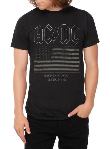 AC/DC Back In Black '80 US Tour T-Shirt | Hot Topic
