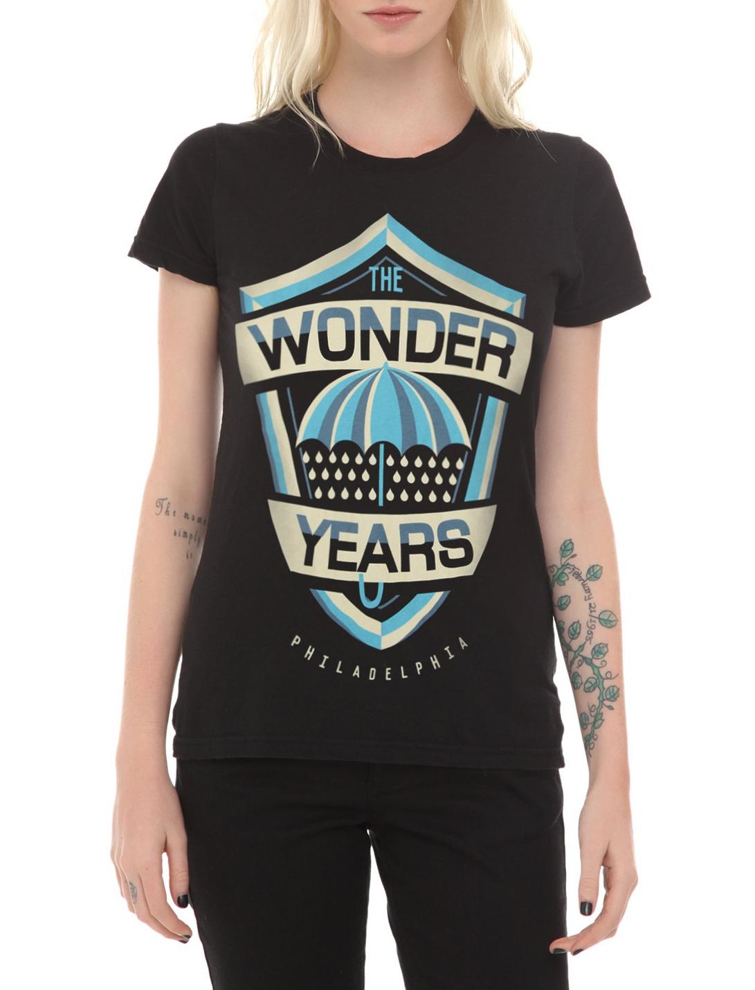 The Wonder Years Umbrella Girls T-Shirt, BLACK, hi-res