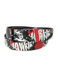 DC Comics Harley Quinn Distressed Belt, BLACK, hi-res
