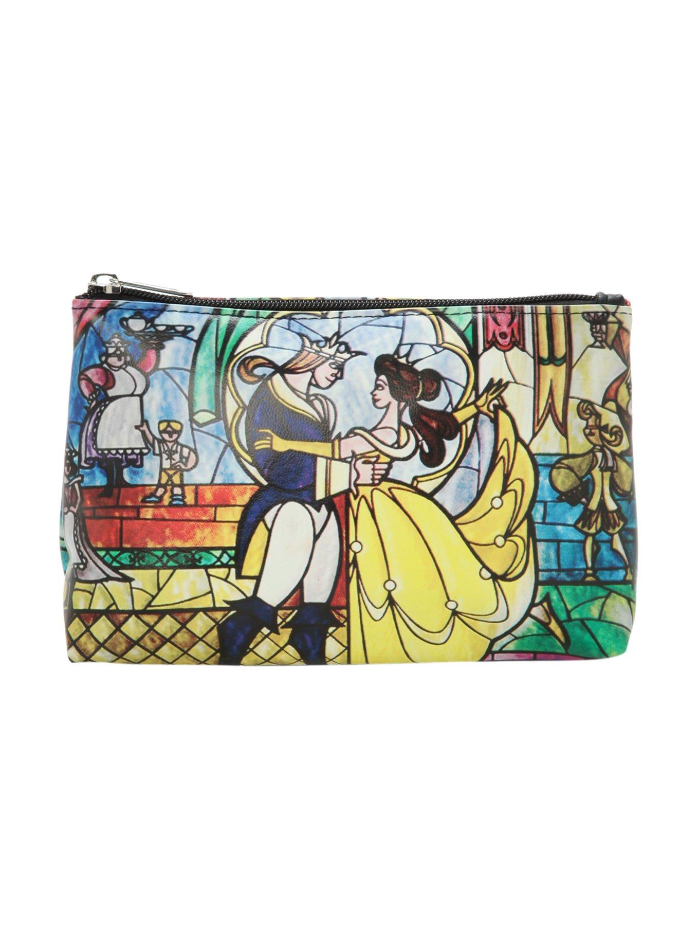 Disney Beauty And The Beast Stained Glass Cosmetic Bag, , hi-res