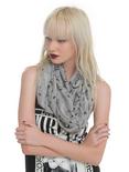 Music Clef Heart Notes Infinity Scarf, , hi-res