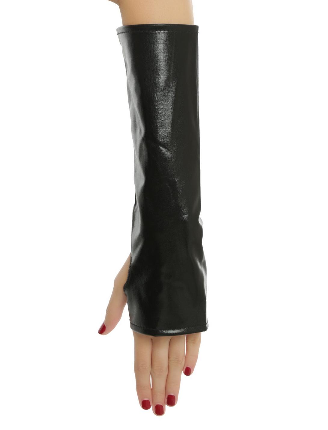 Black Lamé Gloves, , hi-res