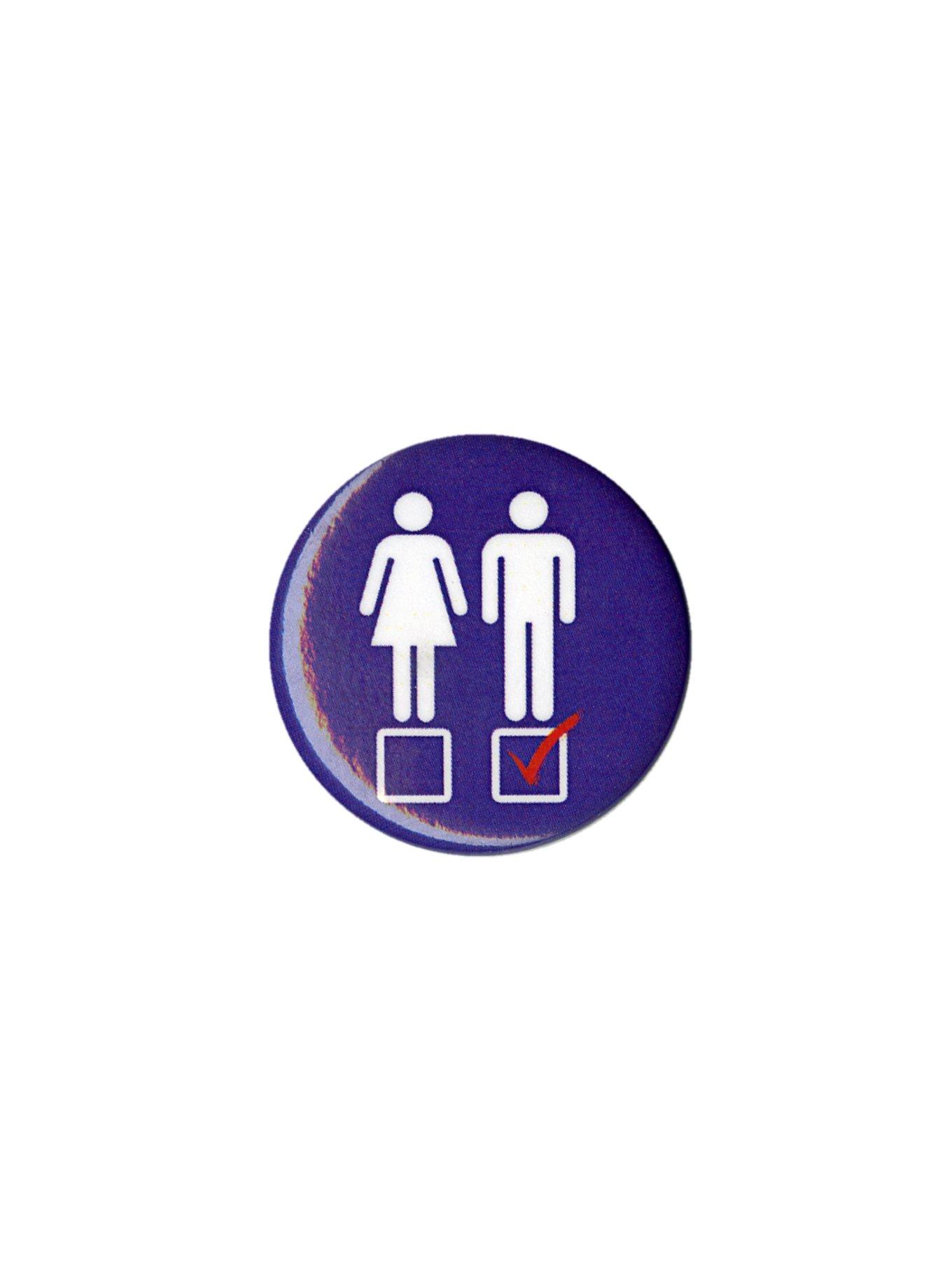 Pride Check Male Pin, , hi-res