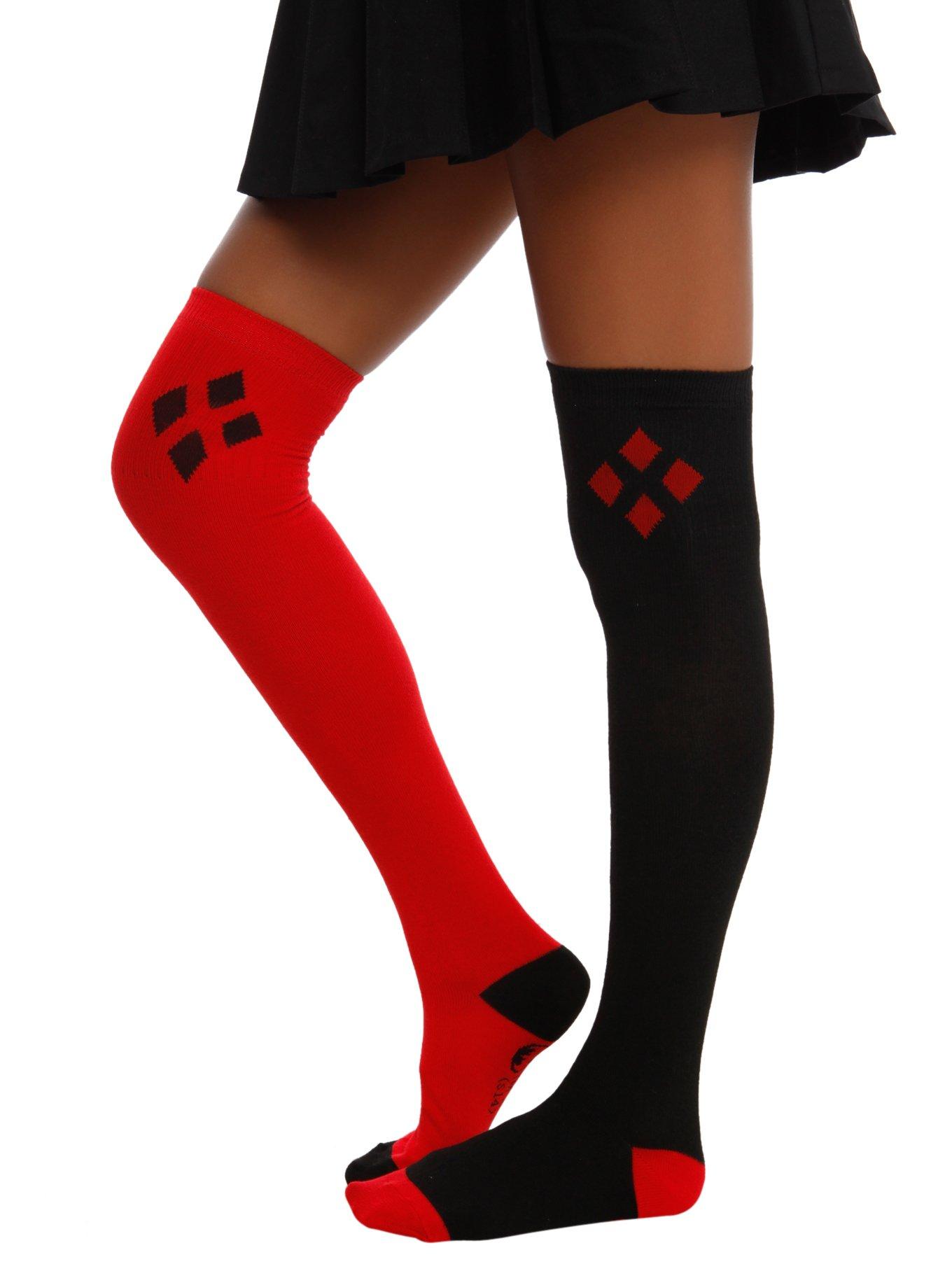 DC Comics Harley Quinn Over-The-Knee Socks