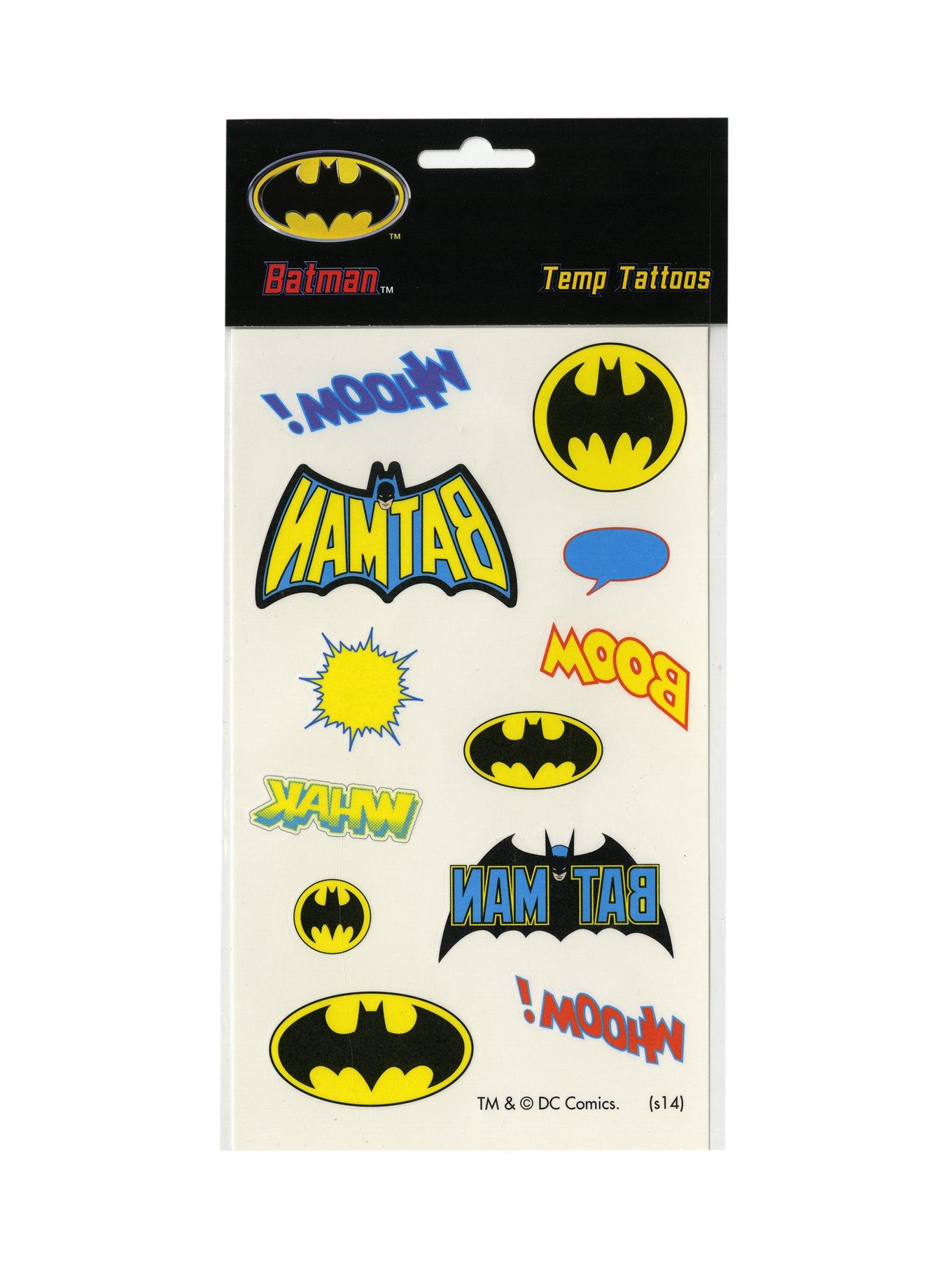 DC Comics Batman Temporary Tattoos, , hi-res