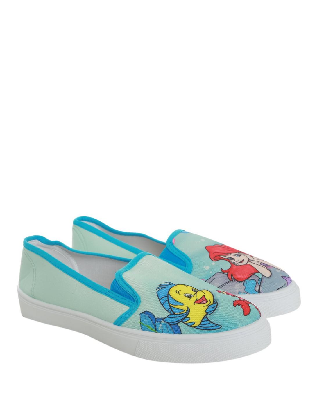 Disney The Little Mermaid Ariel Slip-On Sneakers, LIGHT BLUE, hi-res