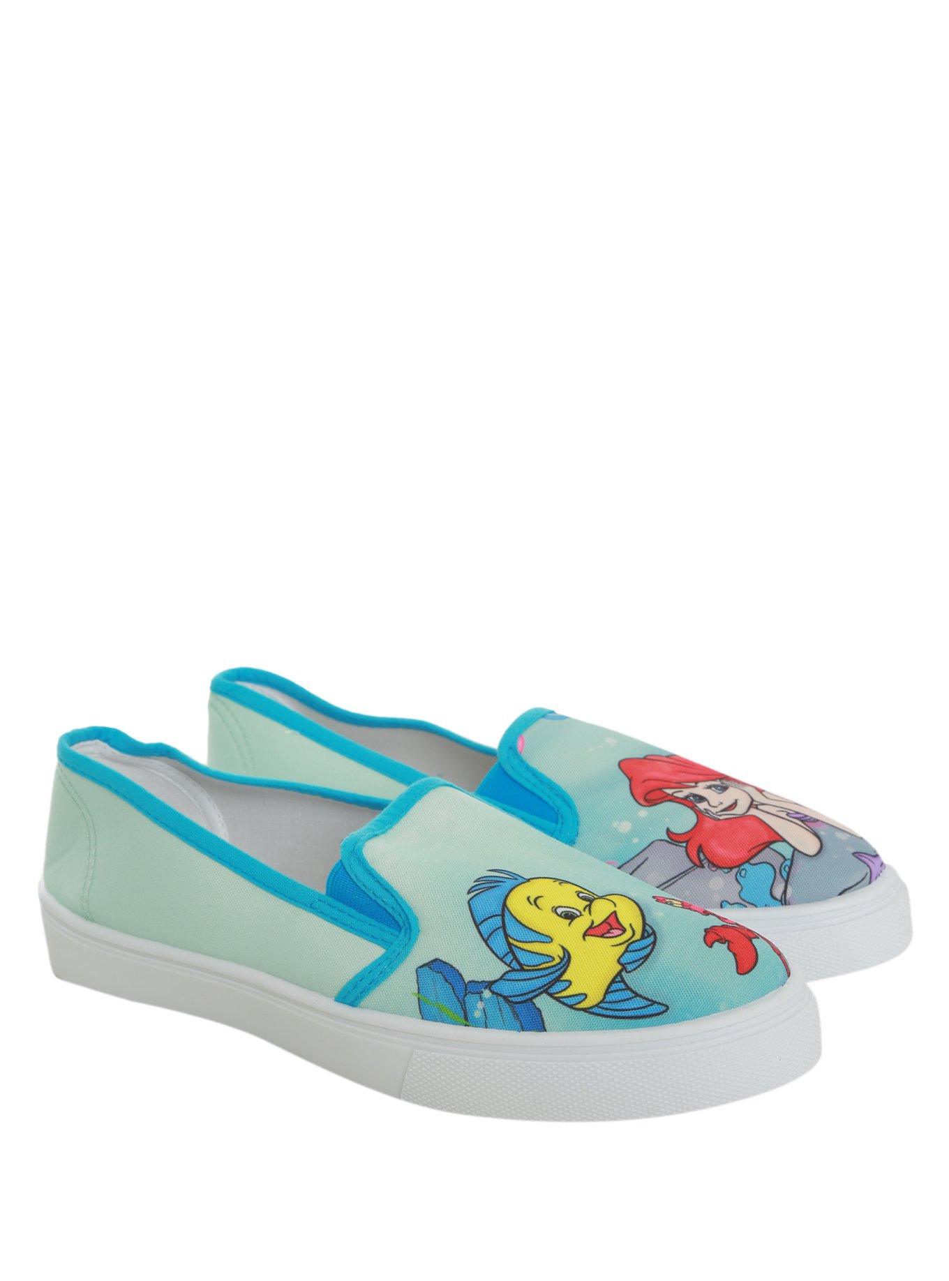 Disney The Little Mermaid Ariel Slip-On Sneakers, LIGHT BLUE, hi-res