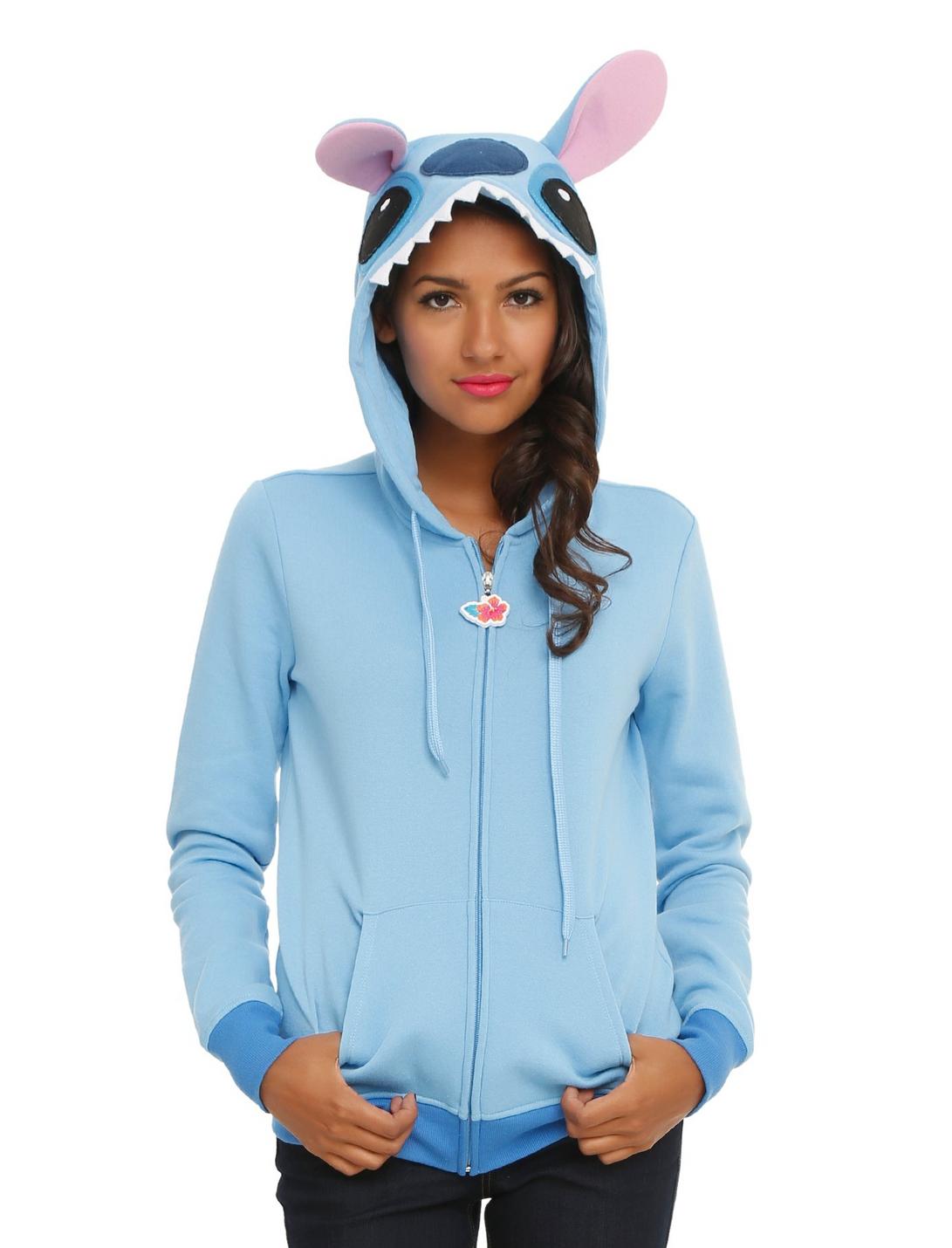 Disney Lilo & Stitch Girls Costume Hoodie, BLUE, hi-res