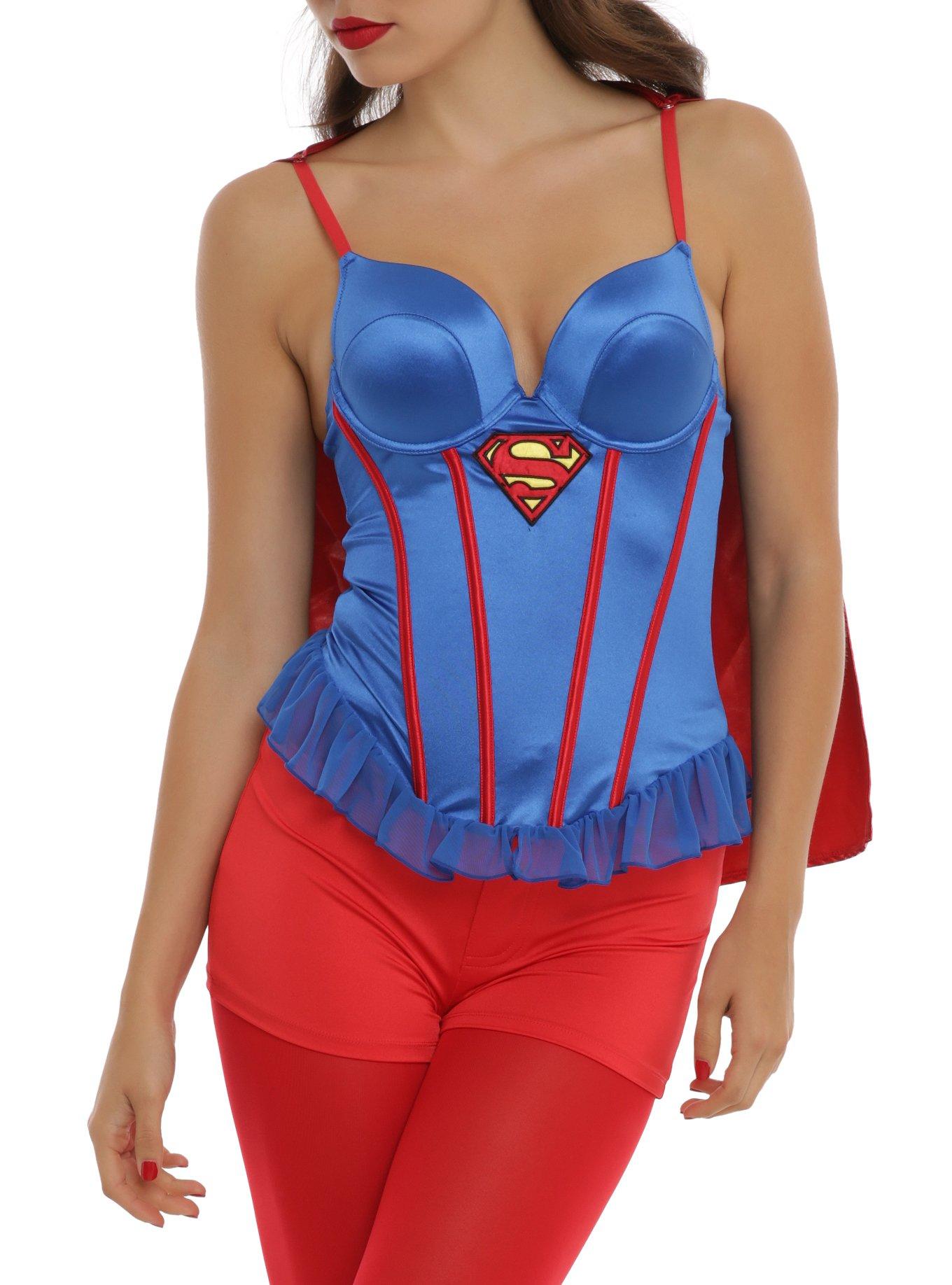 DC Comics Superman Caped Bustier, , hi-res