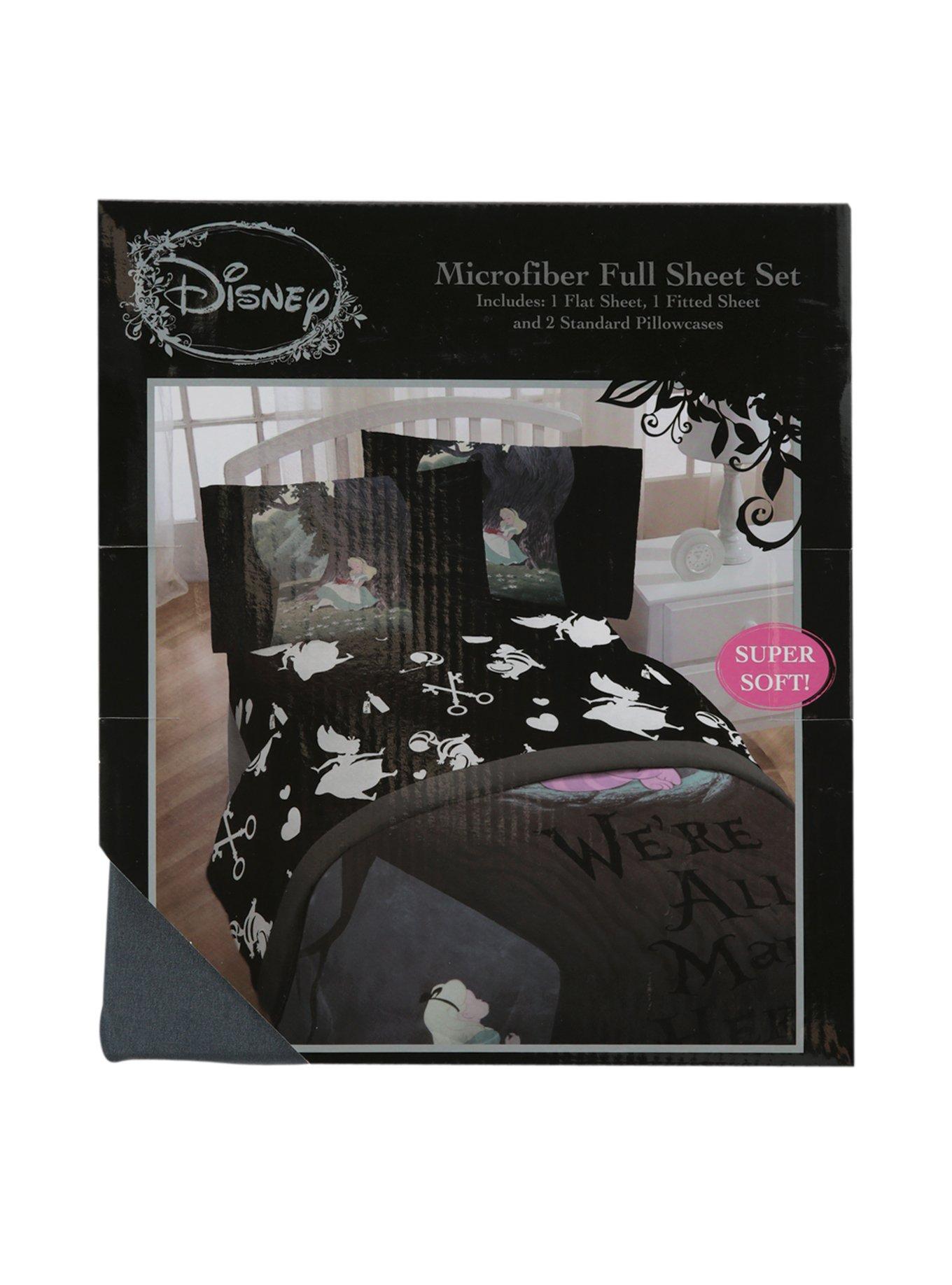 Disney Alice In Wonderland Microfiber Full Sheet Set