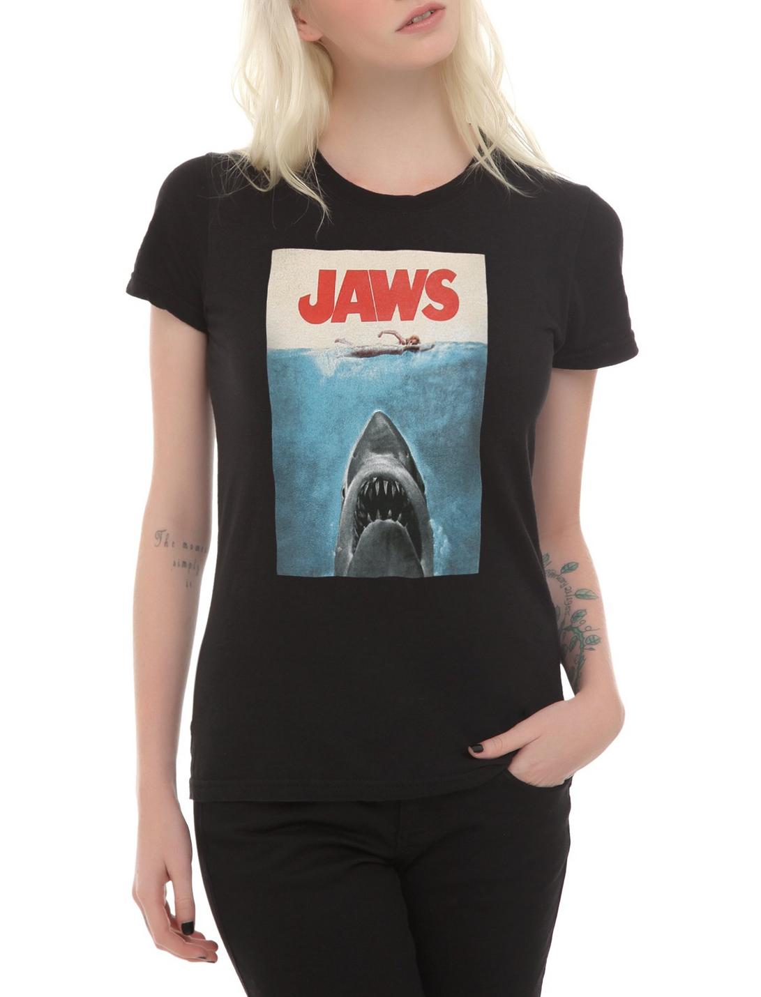 Jaws Poster Girls T-Shirt, BLACK, hi-res