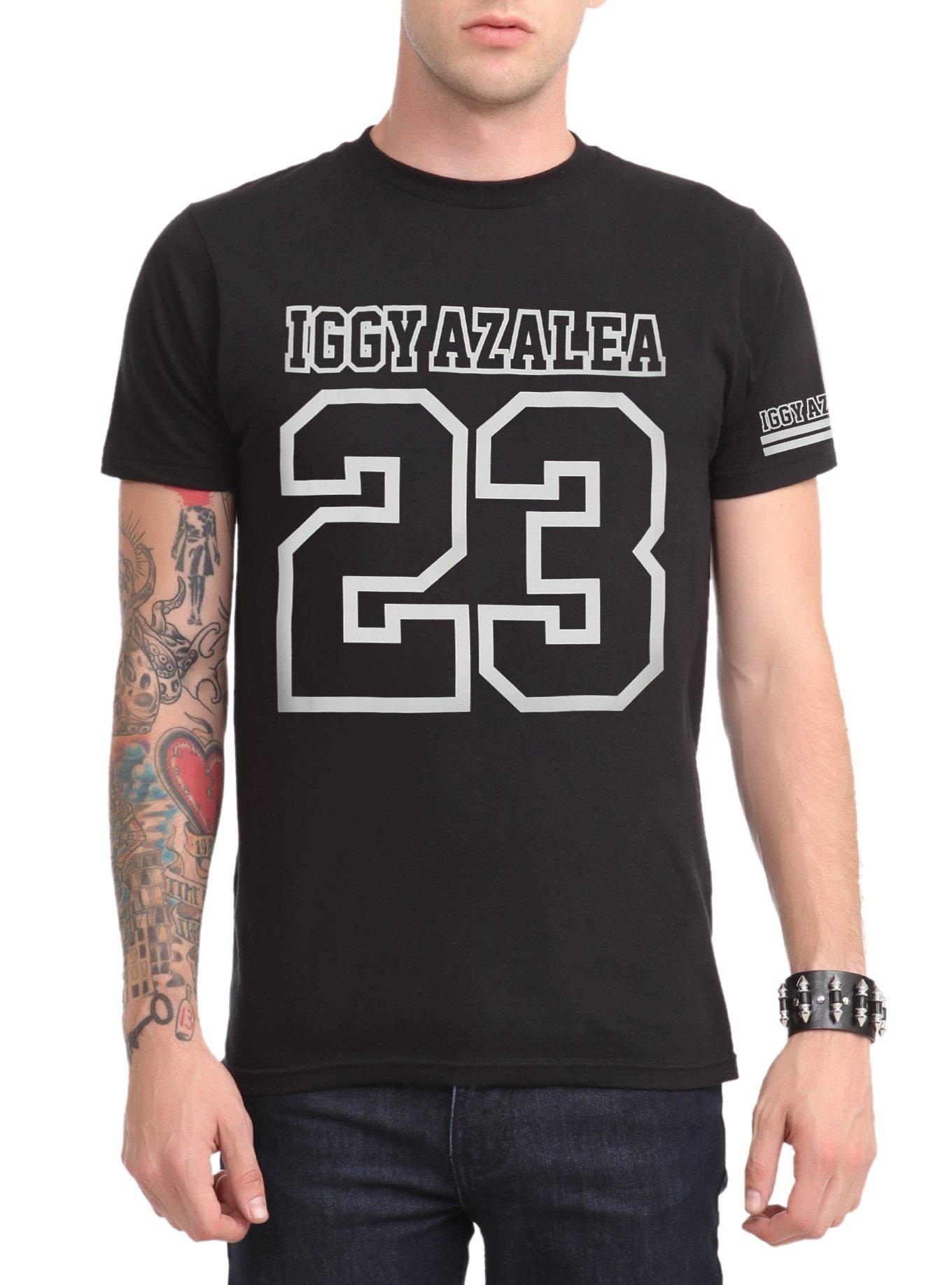 Iggy Azalea 23 T-Shirt, BLACK, hi-res