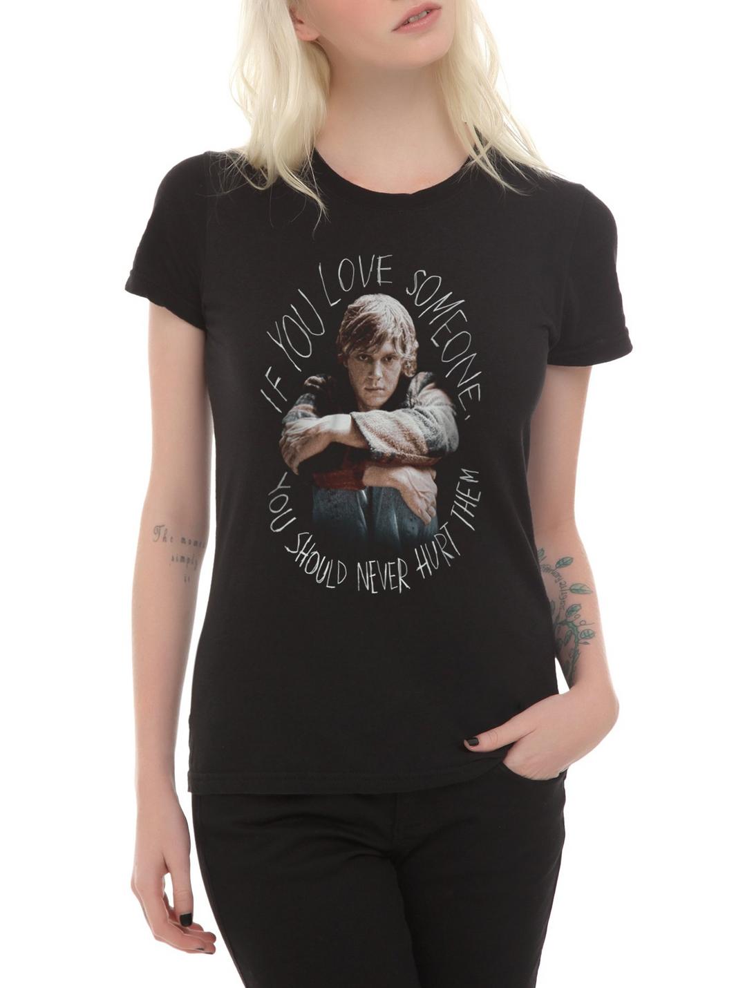 American Horror Story Tate Love Someone Girls T-Shirt, BLACK, hi-res