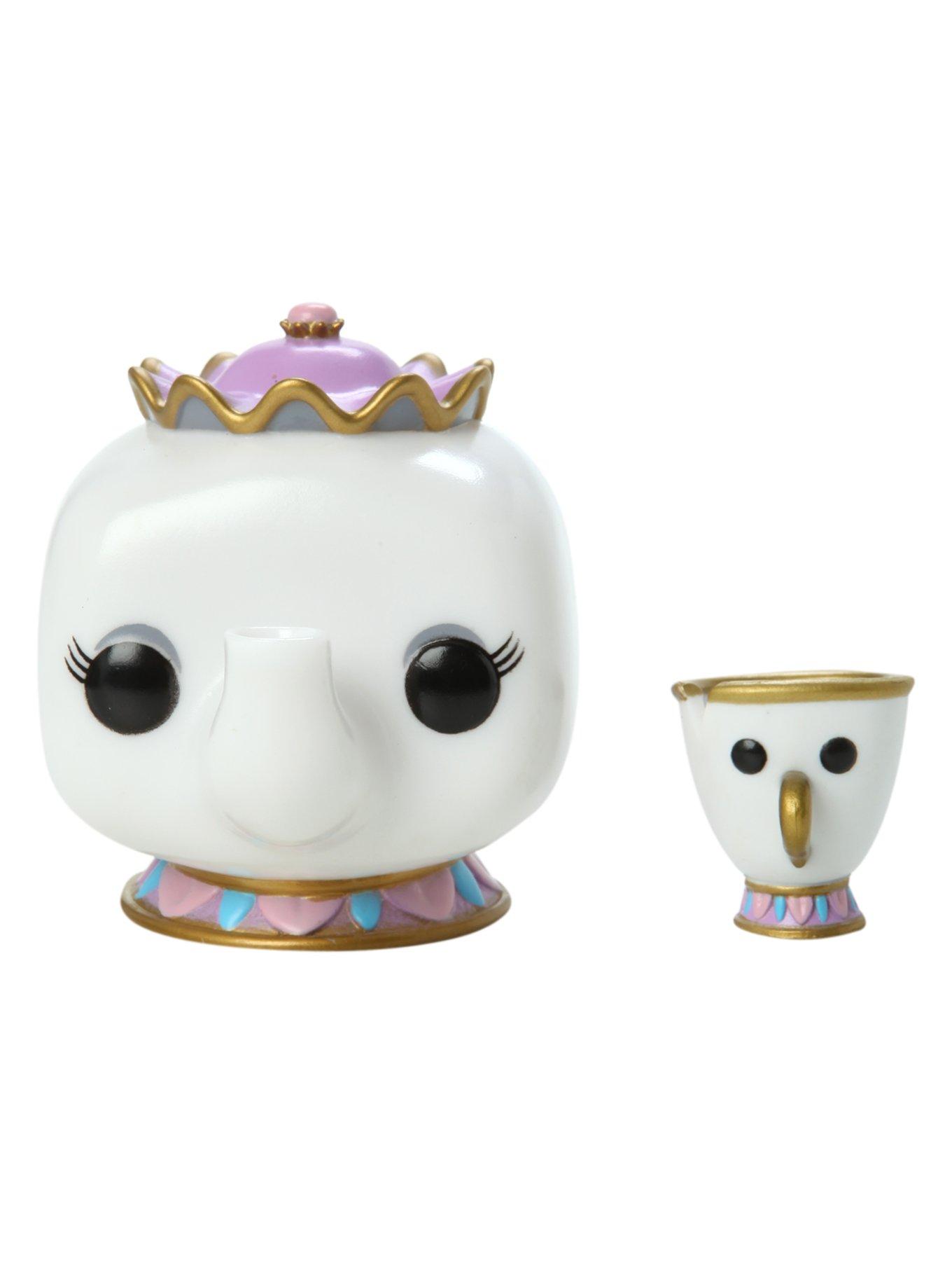 Funko Disney Beauty And The Beast Pop Mrs. Potts Chip Vinyl Figures Hot Topic