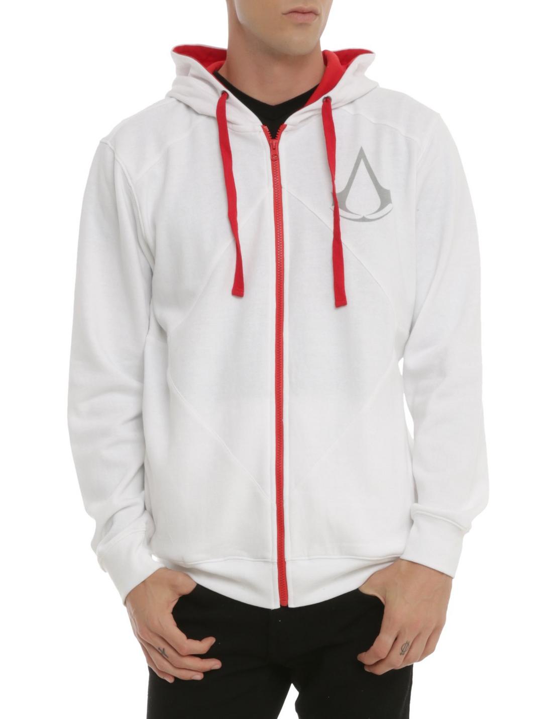 Assassins Creed Unisex Hoodies with Hat Full-Zip Active Sweatshirt Pocket Hoodies Teenagers Pullover 