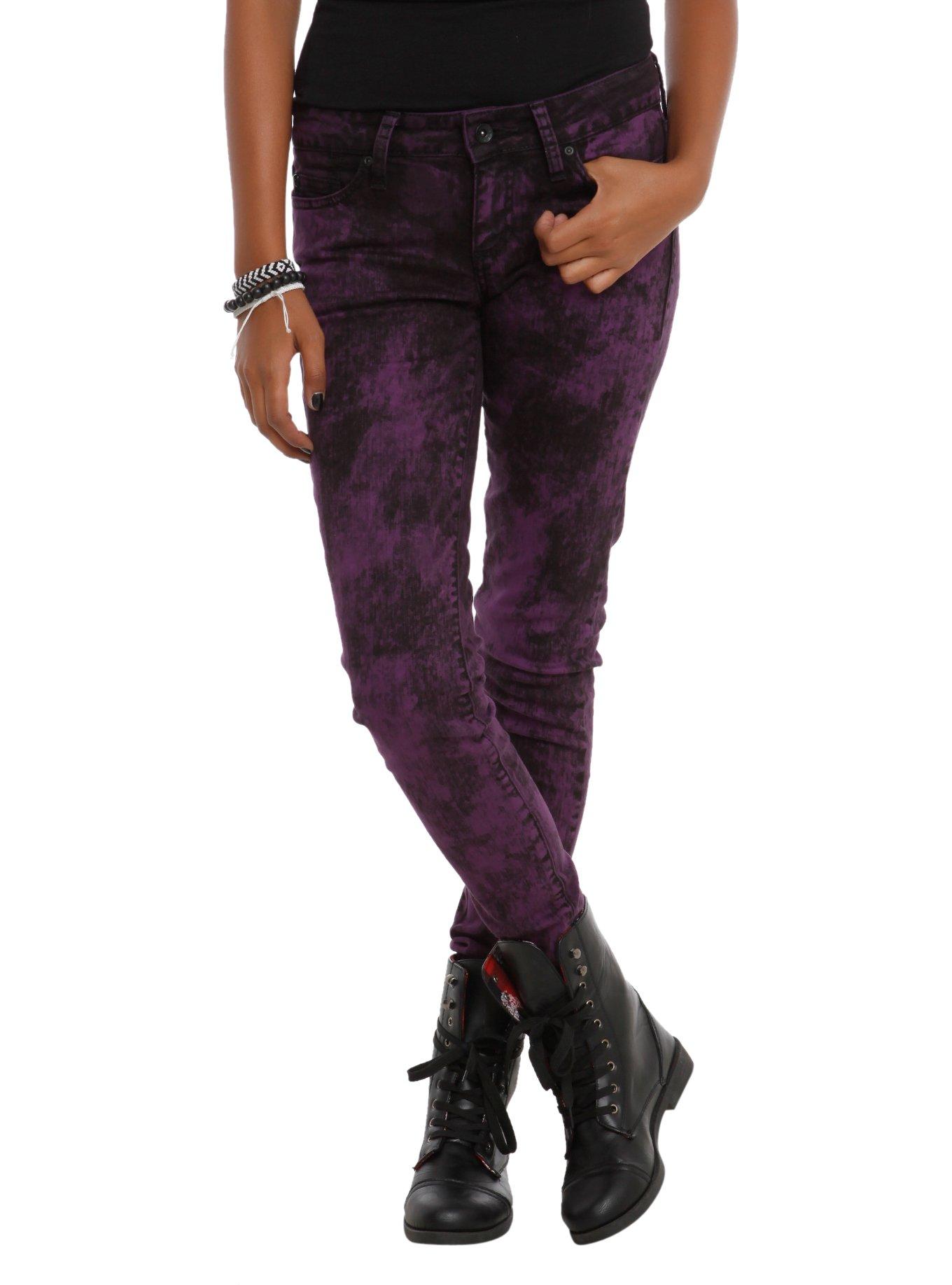 Self-Assured Washed Mauve Skinny Jeans