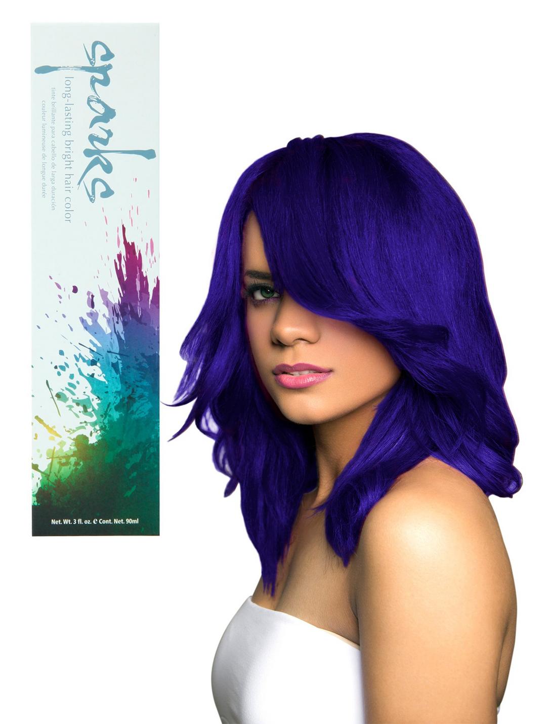 Sparks Electric Blue Hair Dye, , hi-res