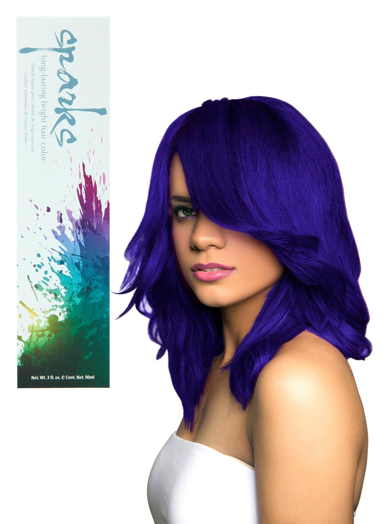 Sparks Electric Blue Hair Dye, , hi-res