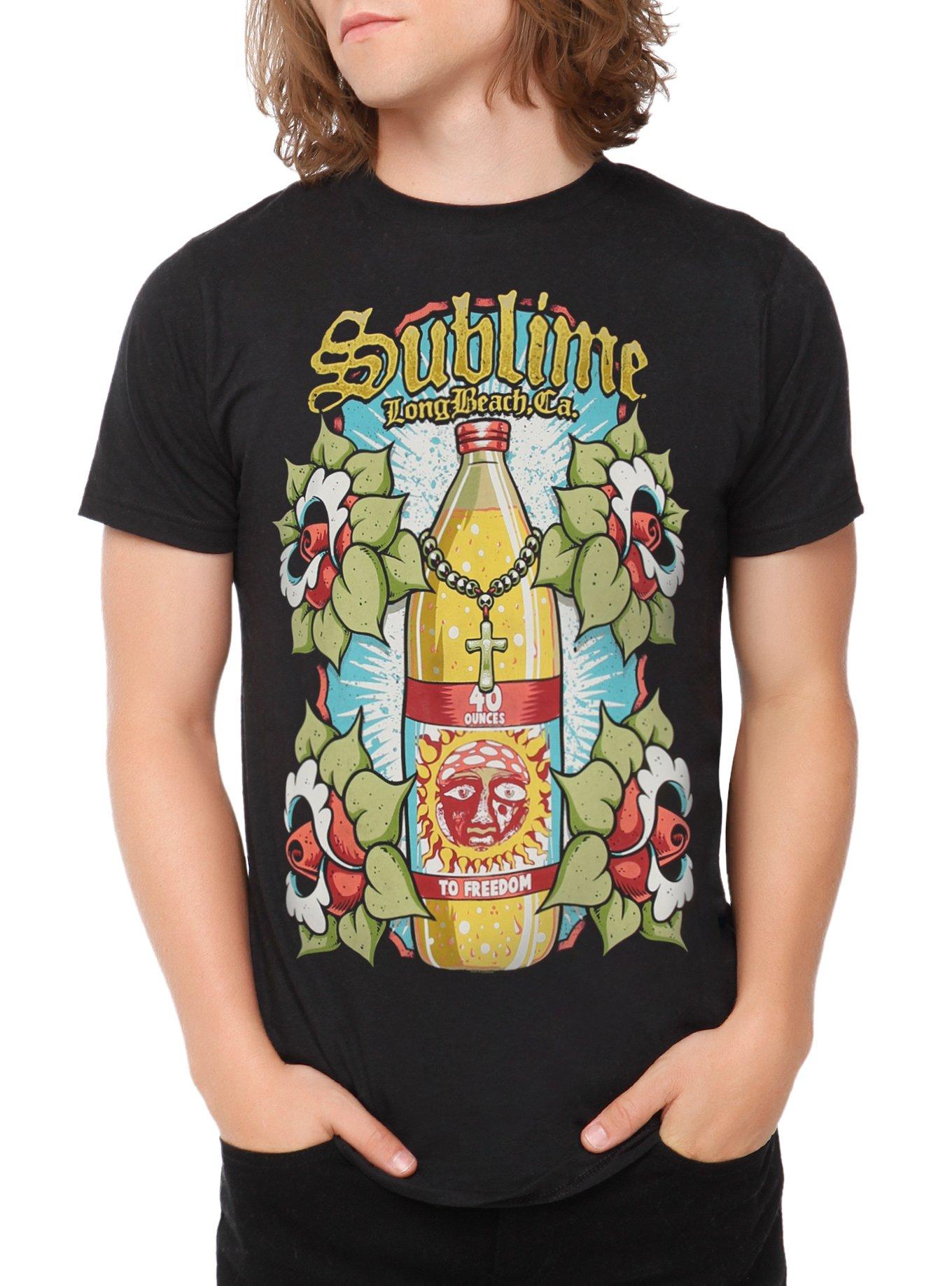 Sublime 40oz. To Freedom T-Shirt, BLACK, hi-res