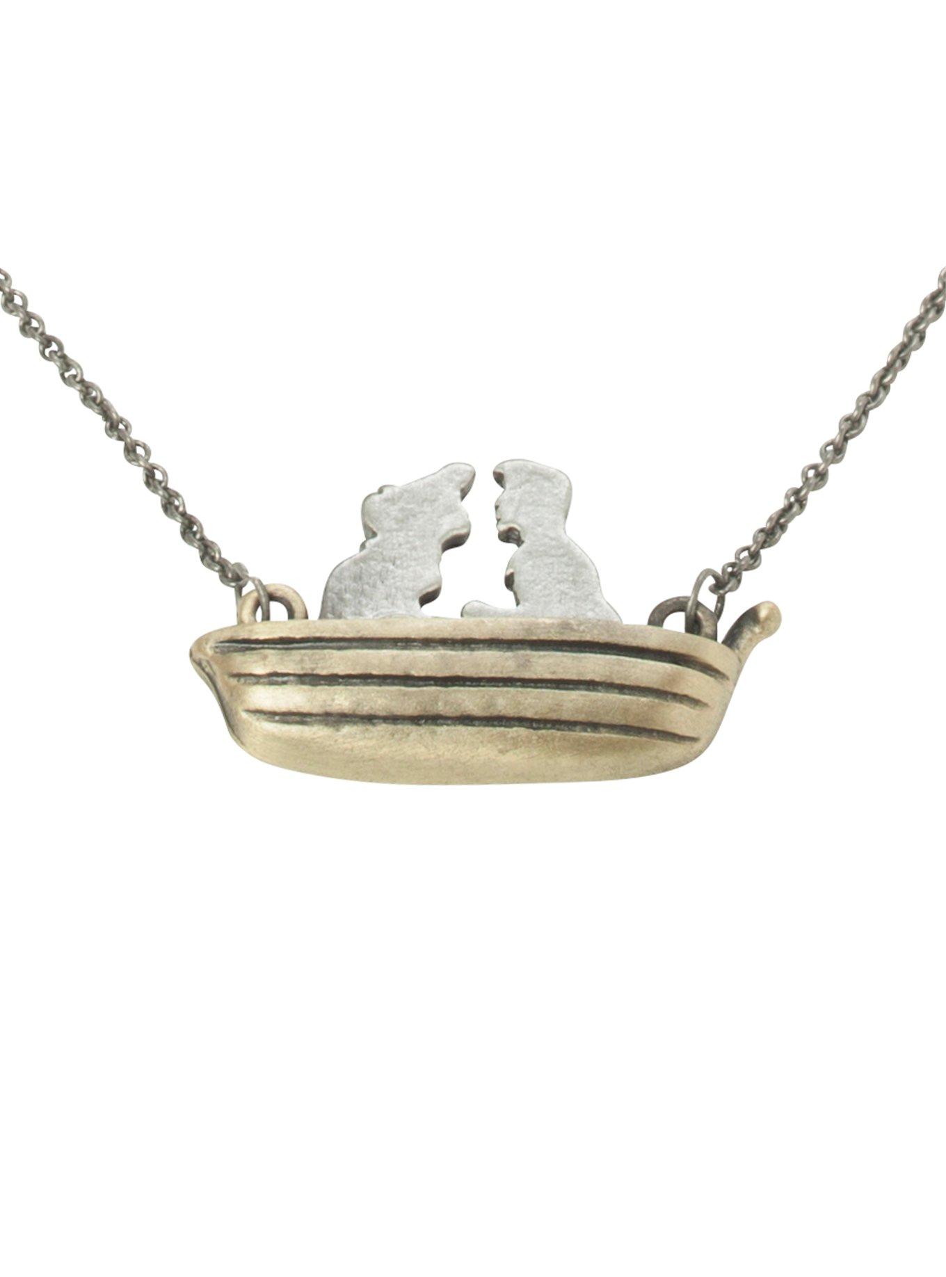 Disney The Little Mermaid Ariel & Eric Boat Necklace, , hi-res