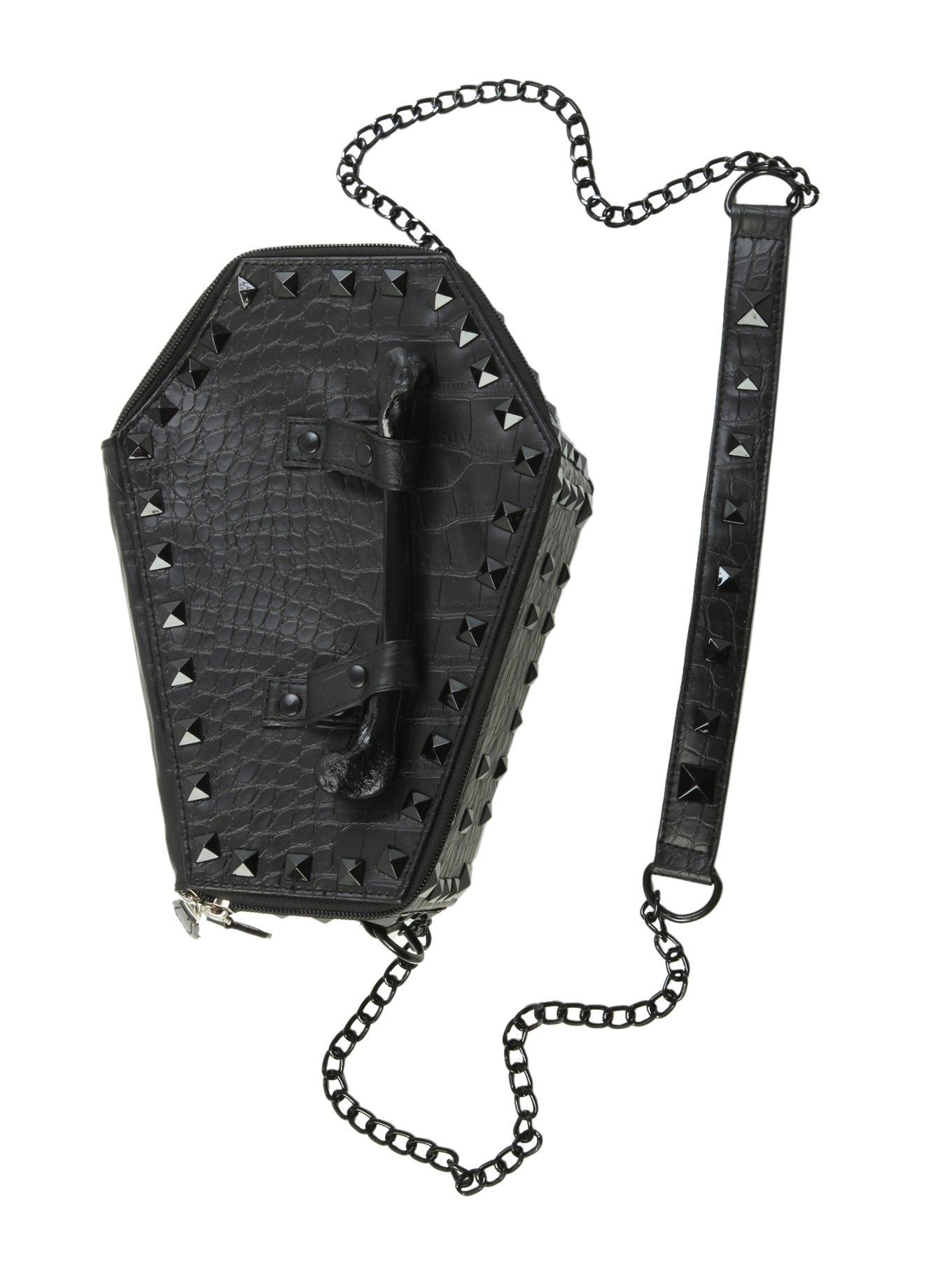 Kreepsville Studded Coffin Bag, , hi-res