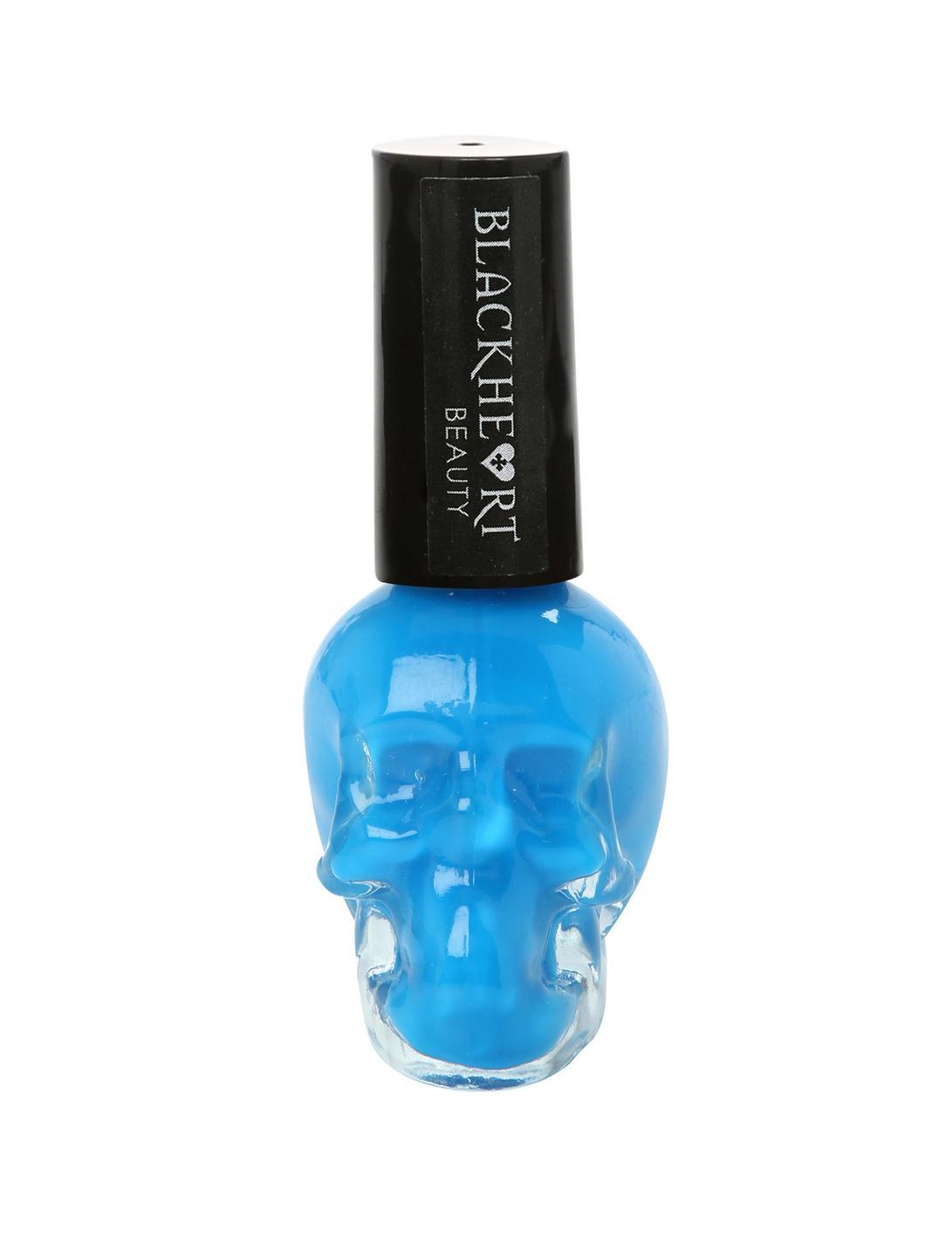 Blackheart Blue Neon Nail Polish, , hi-res