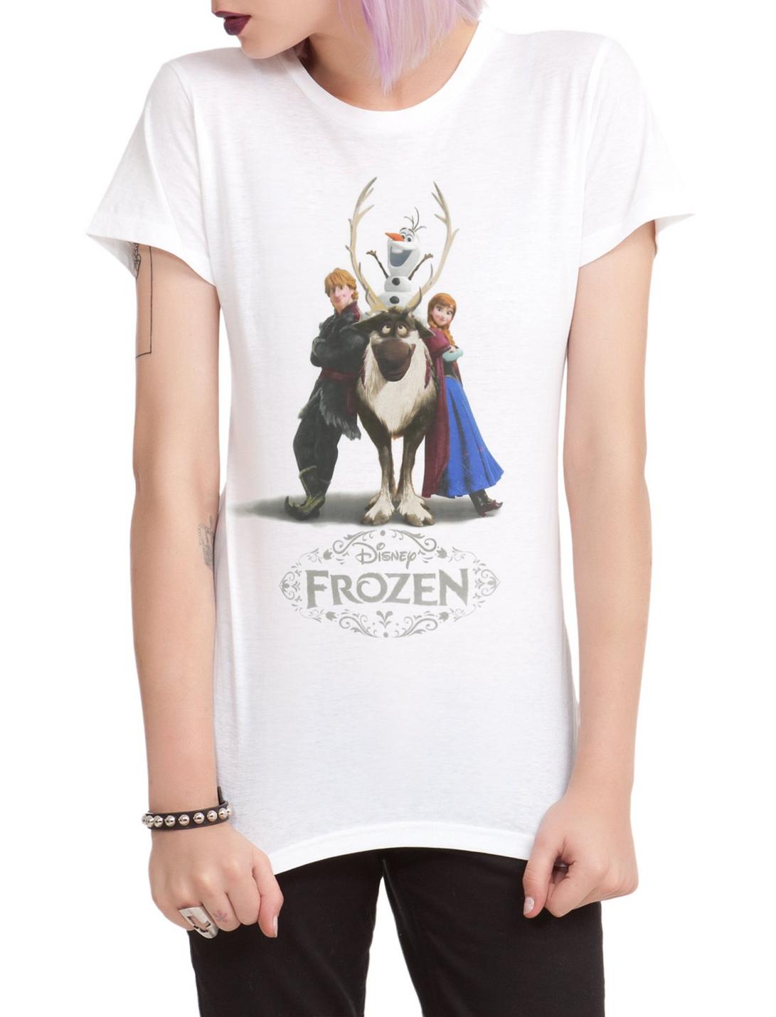 Disney Frozen Sven Group Logo Girls T-Shirt, , hi-res