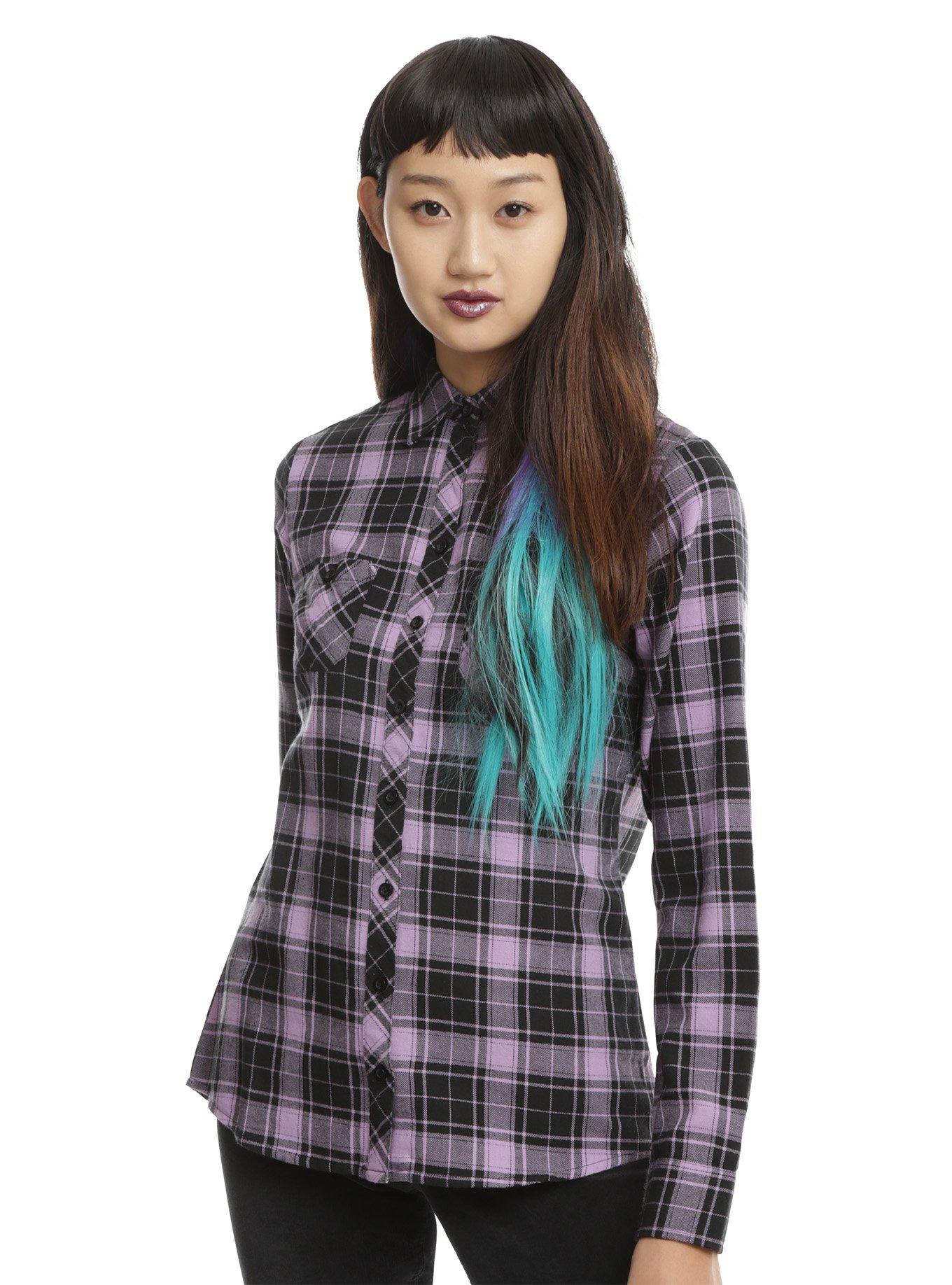 Purple Teal Clip-In Hair Extension | Hot Topic