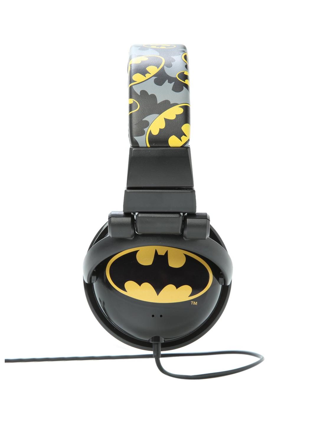 DC Comics Batman Logo Print Headphones, , hi-res