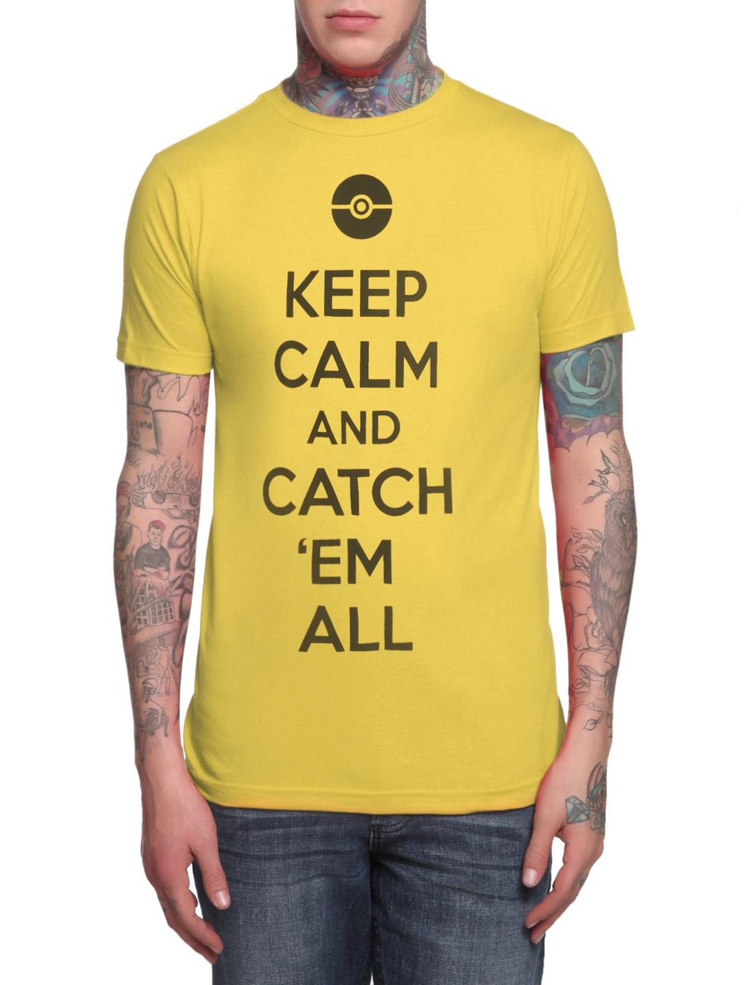 Pokemon Keep Calm Catch 'Em All T-Shirt, , hi-res