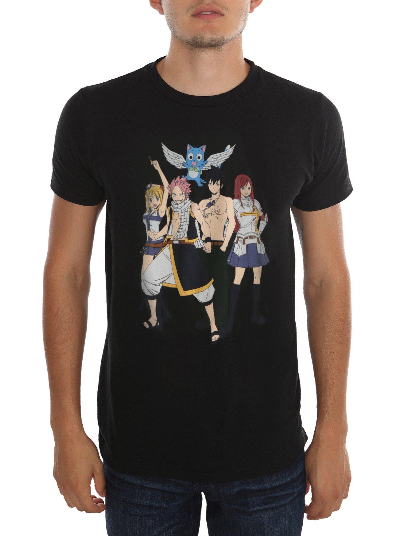 Fairy Tail Group T-Shirt, BLACK, hi-res