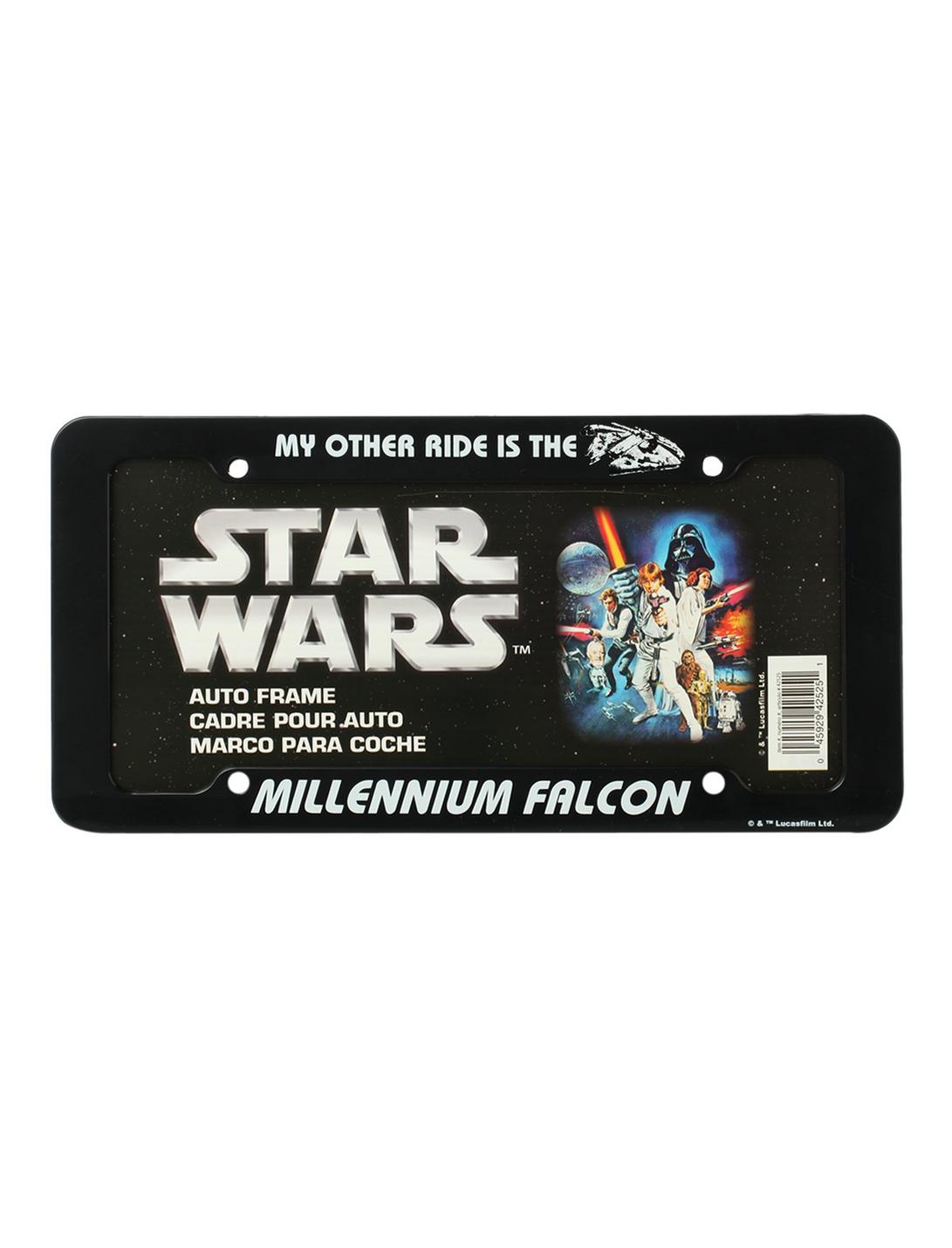 Star Wars Millennium Falcon License Plate Frame, , hi-res