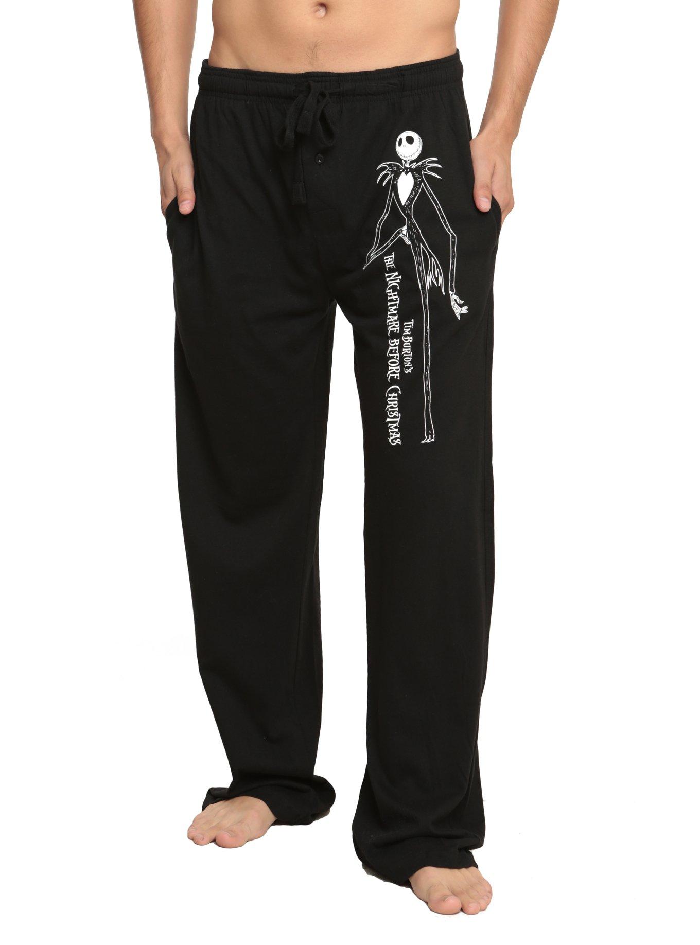 The Nightmare Before Christmas Jack Guys Pajama Pants, BLACK, hi-res