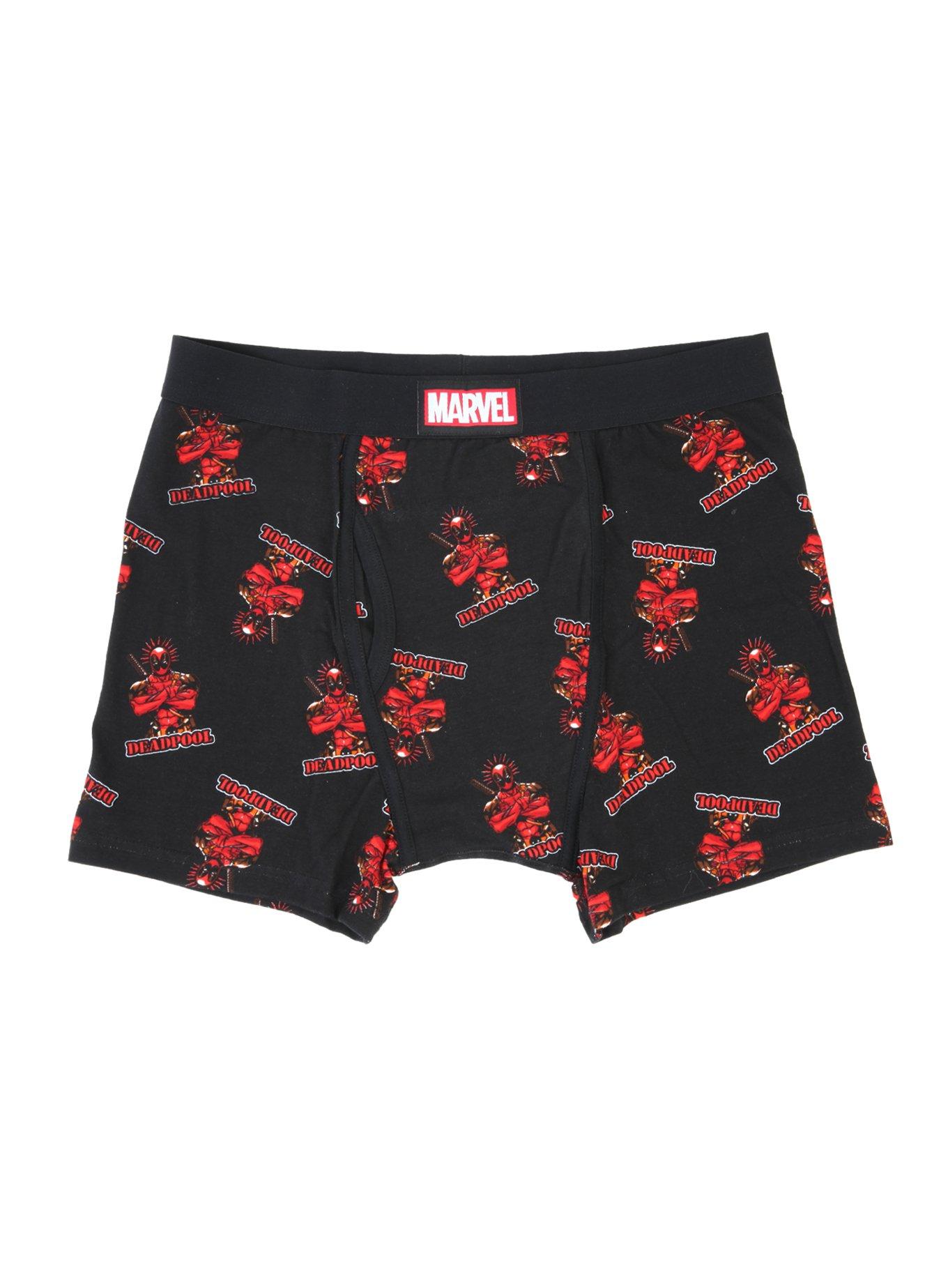 Marvel Deadpool Boxer Briefs, BLACK, hi-res