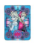 Disney Frozen Elsa & Anna Stained Glass Super Plush Throw, , hi-res