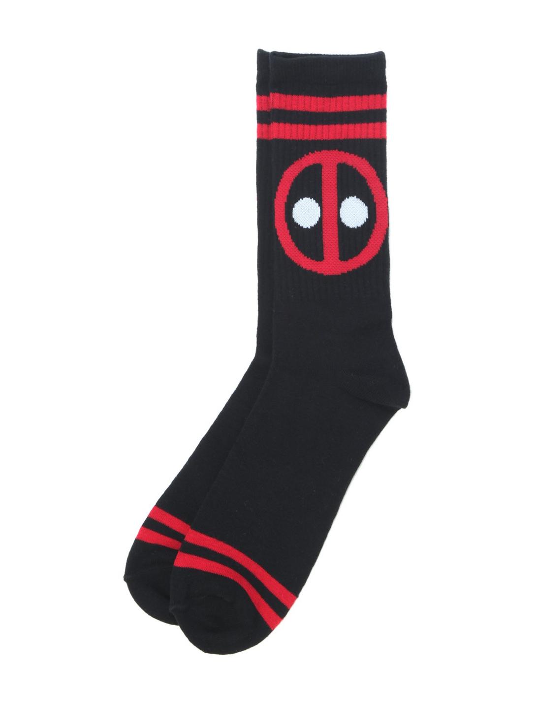 Marvel Deadpool Varsity Crew Socks, , hi-res